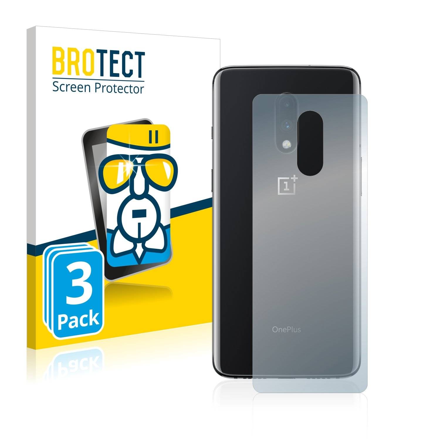 3 BROTECT AirGlass Panzerglasfoli fü OnePlu  (Rückseite)