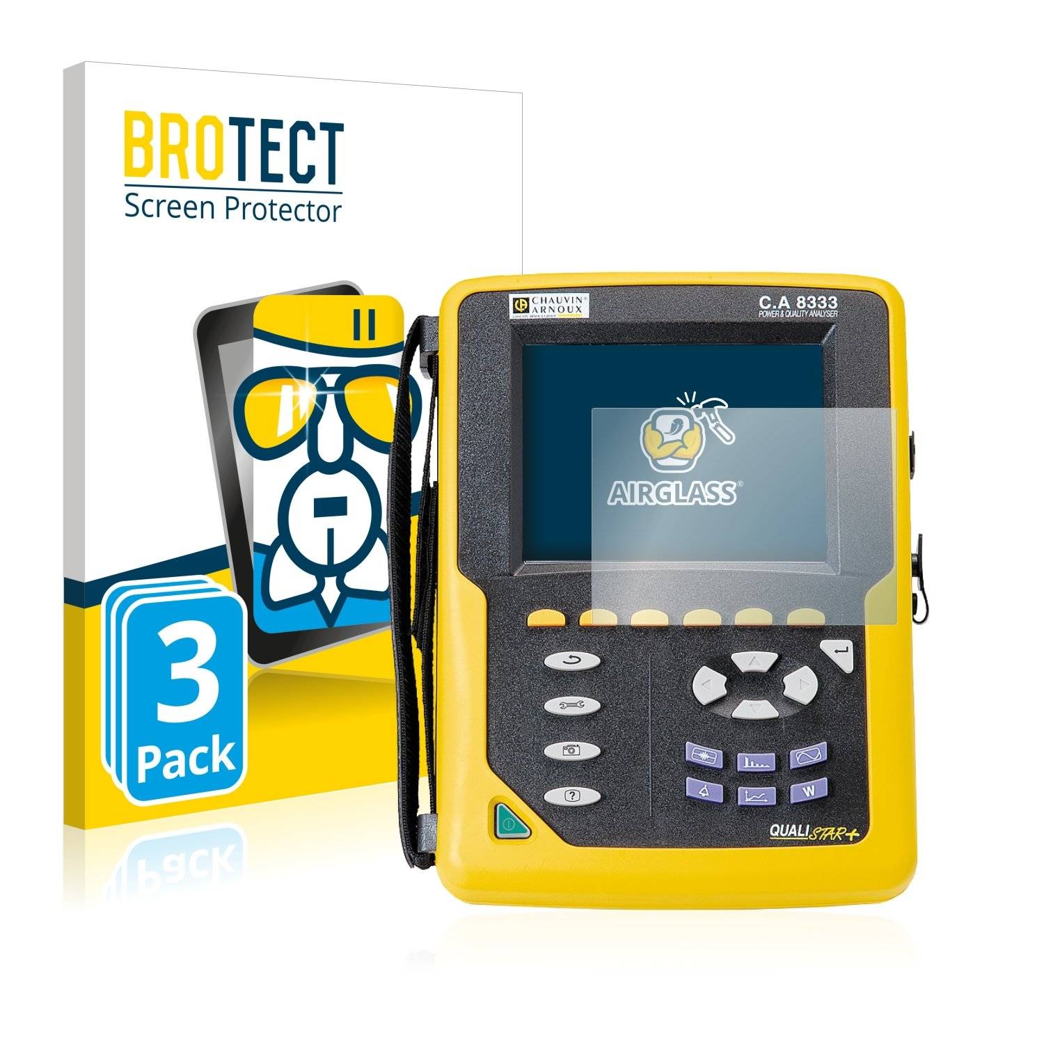 3 BROTECT AirGlass Panzerglasfoli fü Chauvi Arnou 8333