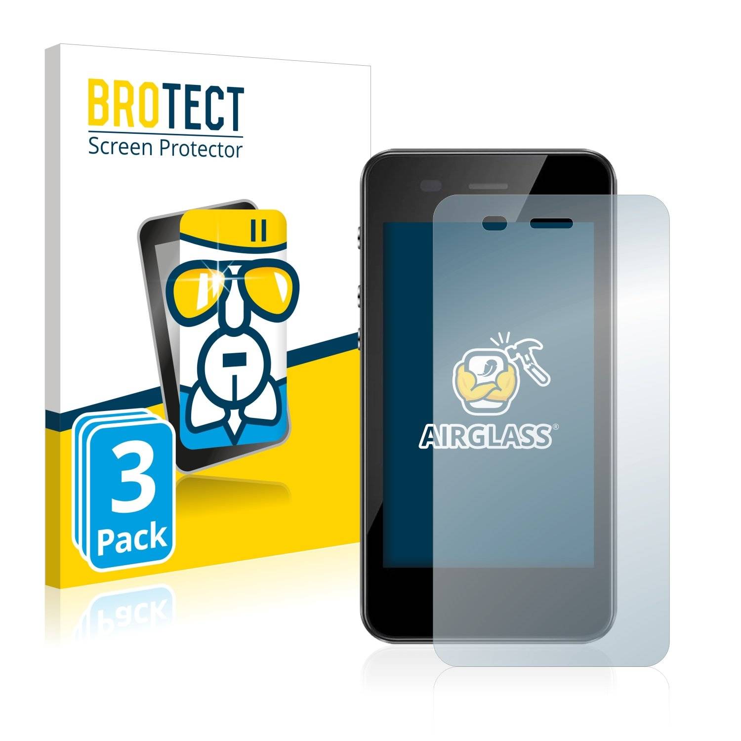 3 BROTECT AirGlass Panzerglasfoli fü GlocalM G3