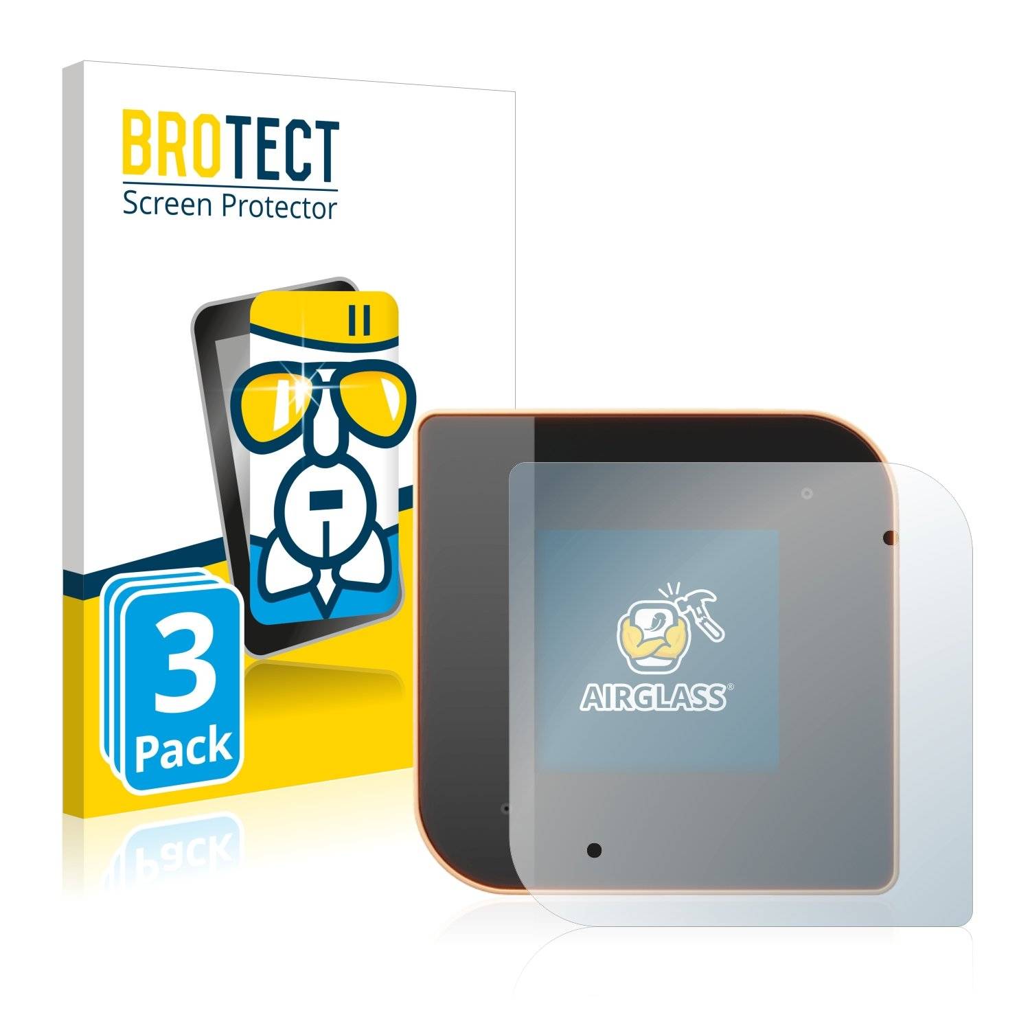 3 BROTECT AirGlass Panzerglasfoli fü Wallbo Coppe C