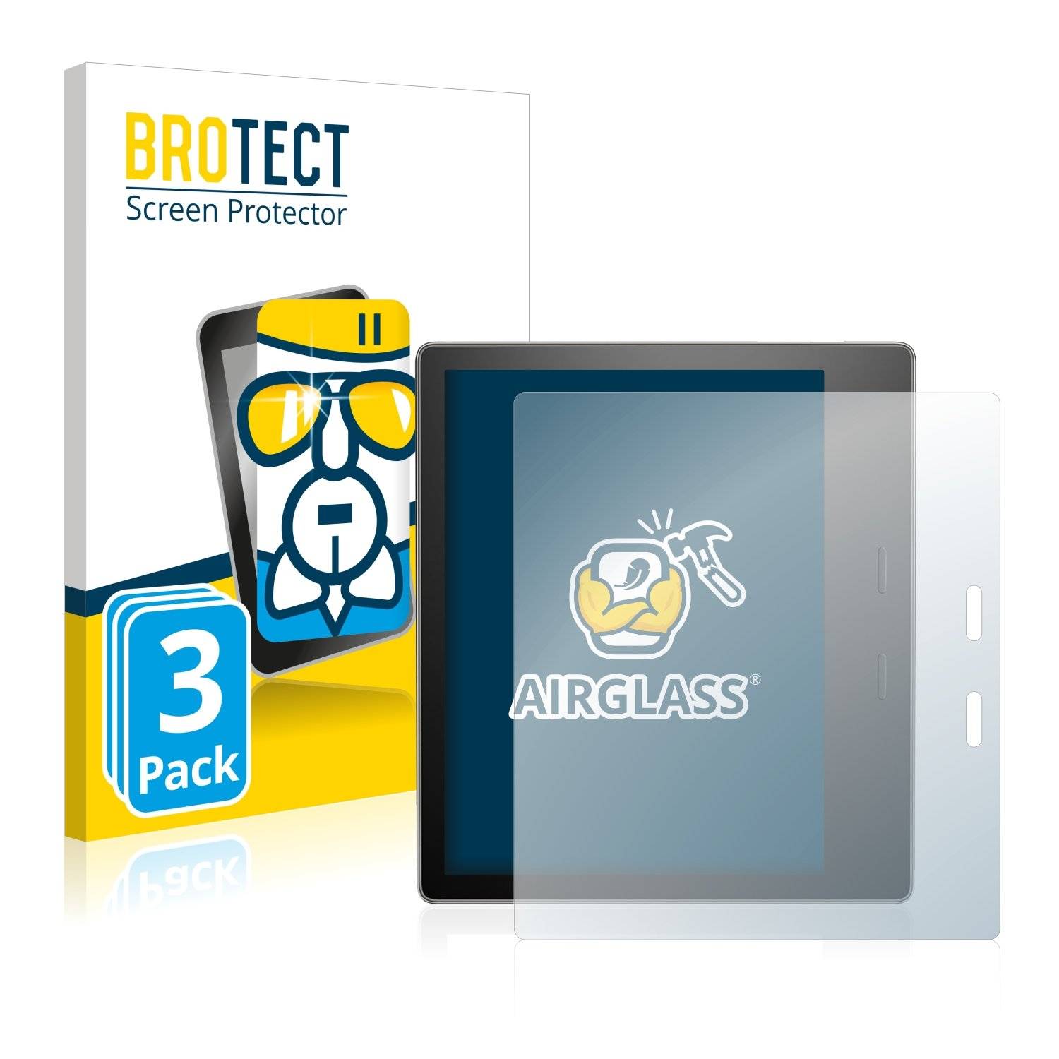 3 BROTECT AirGlass Panzerglasfoli fü Amazo Kindl Oasi 2019
