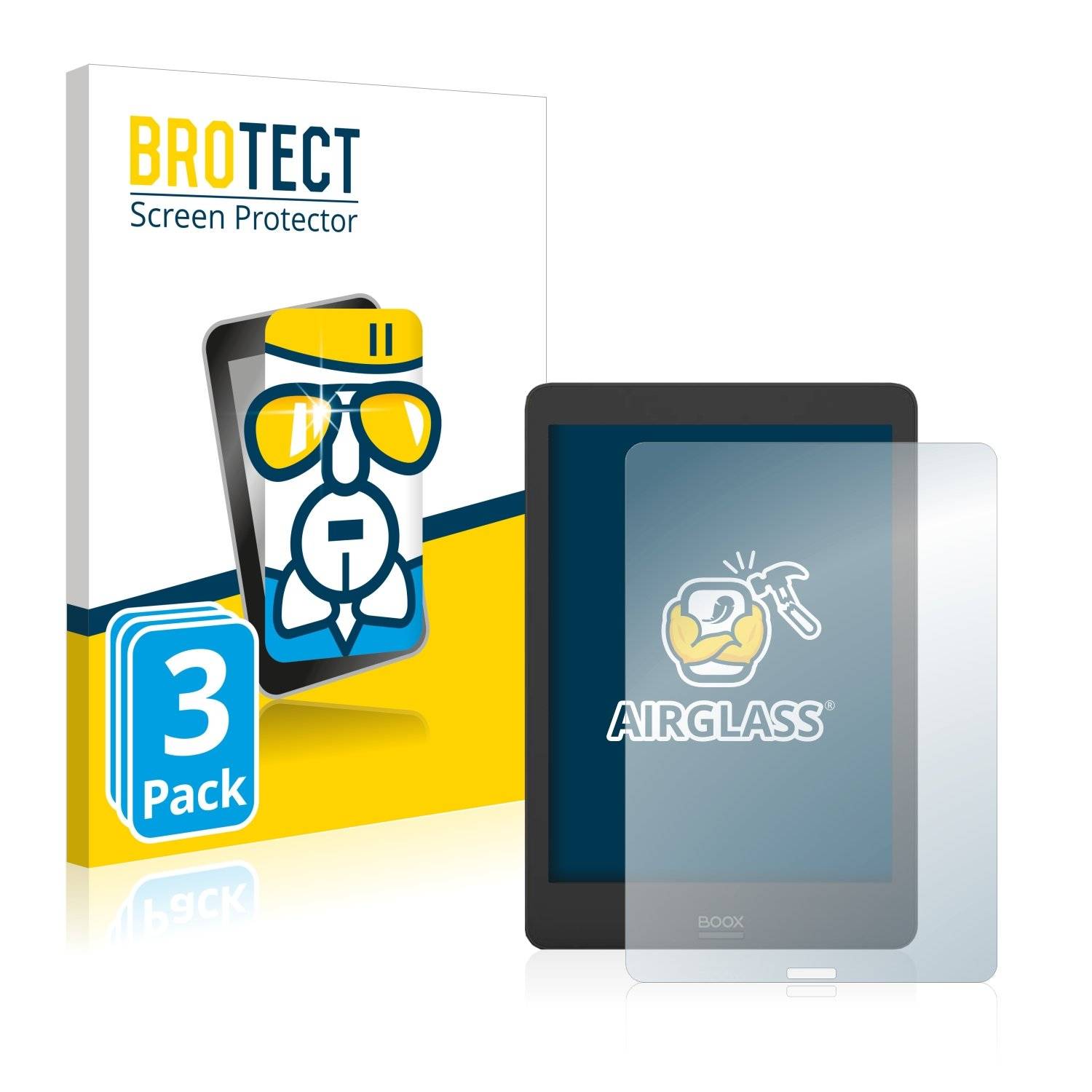 3 BROTECT AirGlass Panzerglasfoli fü Ony Boo Nov Pro