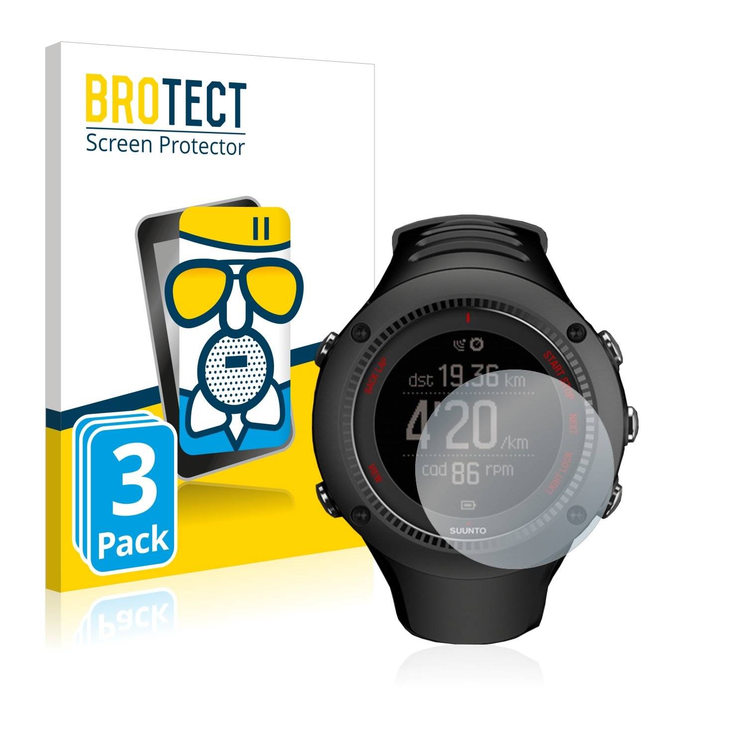 3 BROTECT AirGlass Matt Panzerglasfoli fü Suunt Ambit Ru Black