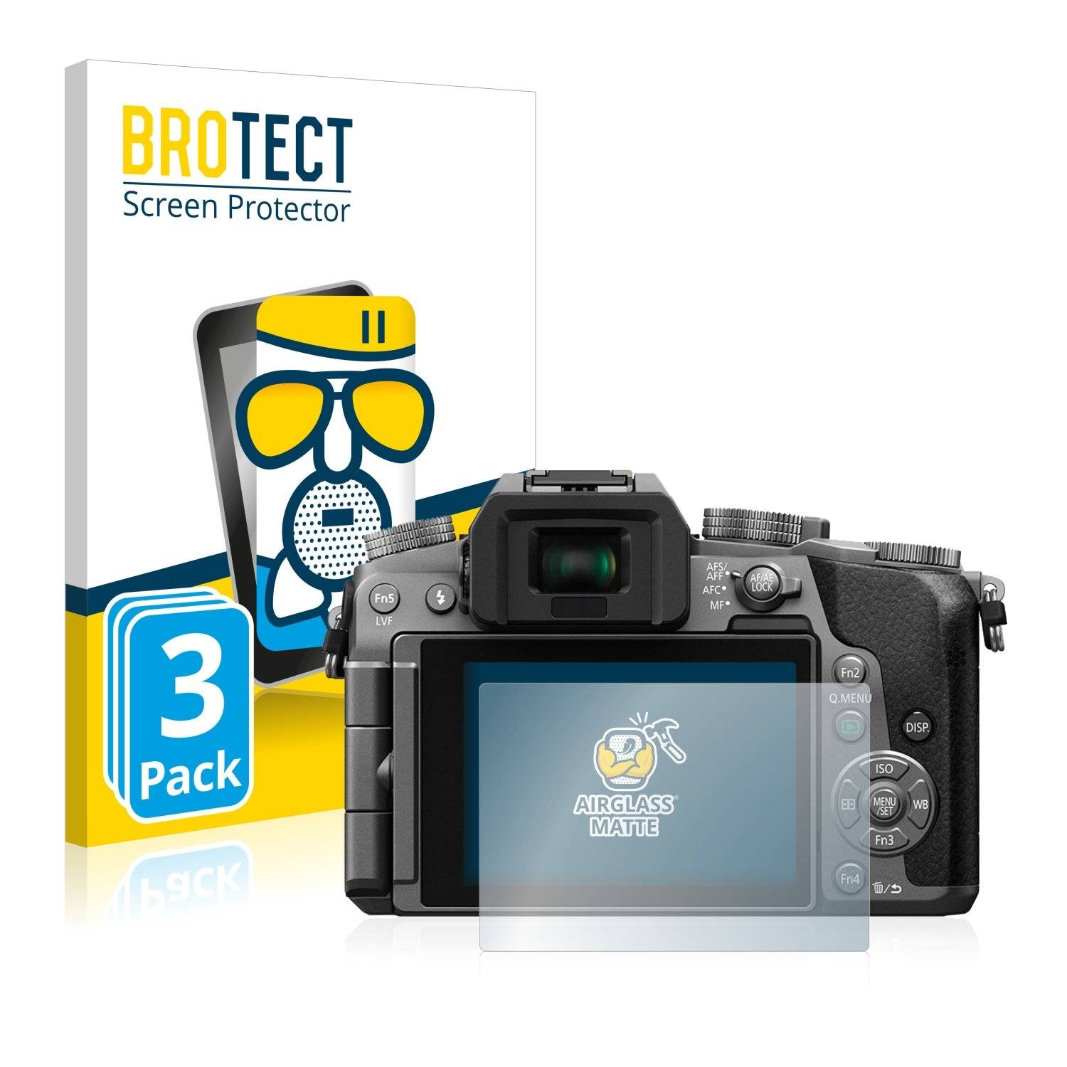 3 BROTECT AirGlass Matt Panzerglasfoli fü Panasoni Lumi DMC-G7