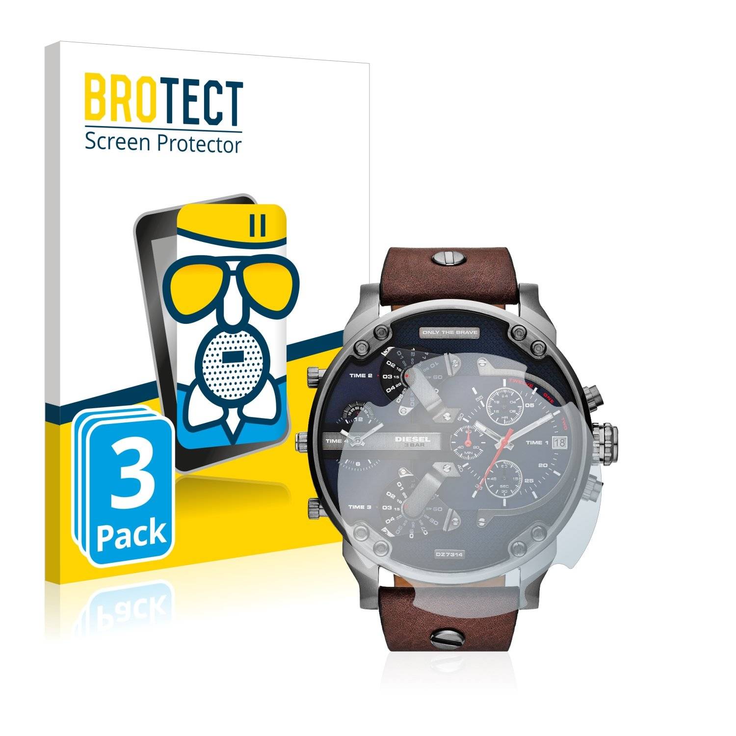 3 BROTECT AirGlass Matt Panzerglasfoli fü Diese DZ731 Mr Daddy