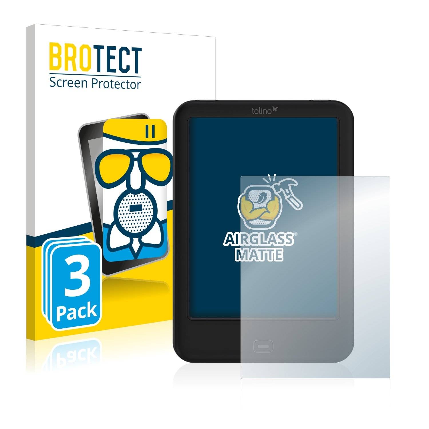 3 BROTECT AirGlass Matt Panzerglasfoli fü Tolin Shin  HD