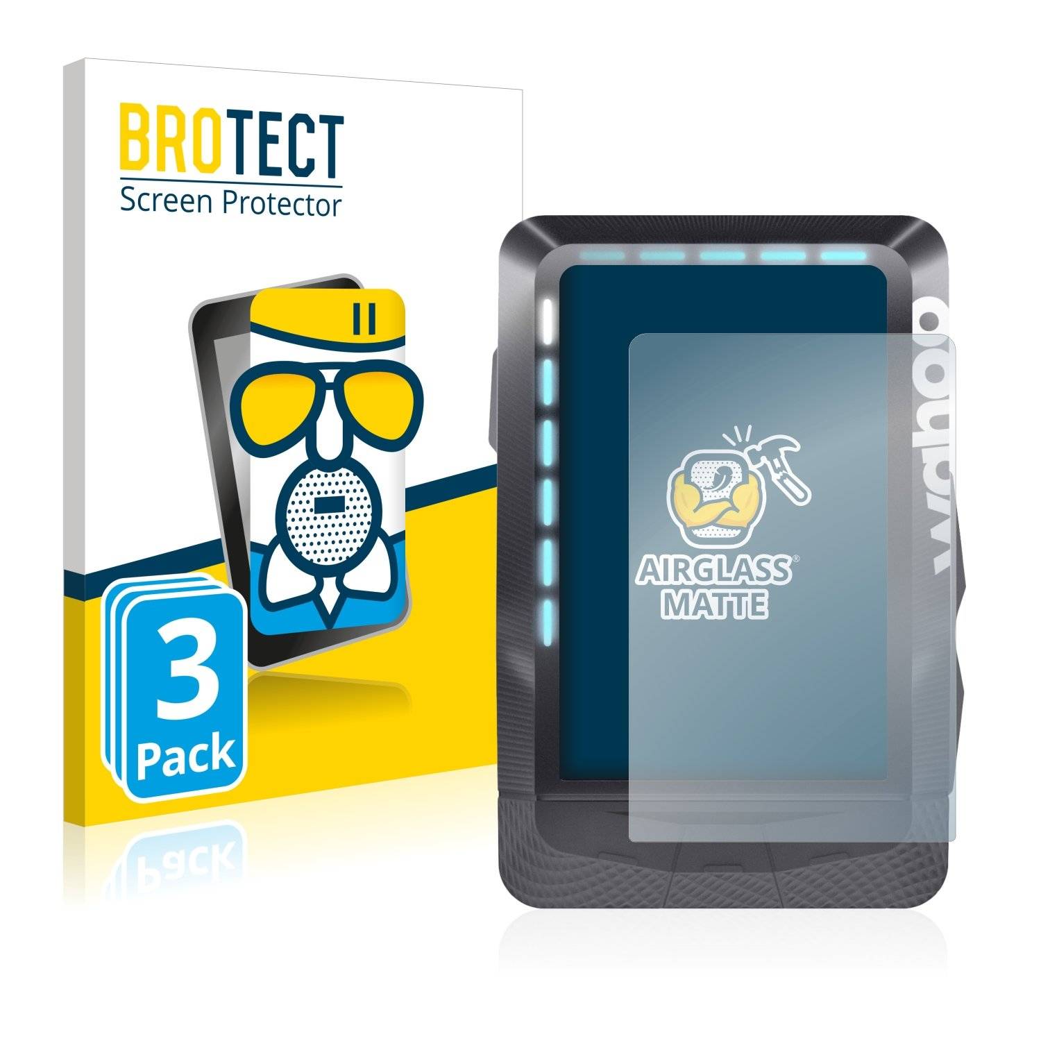 3 BROTECT AirGlass Matt Panzerglasfoli fü Waho Elemn GPS