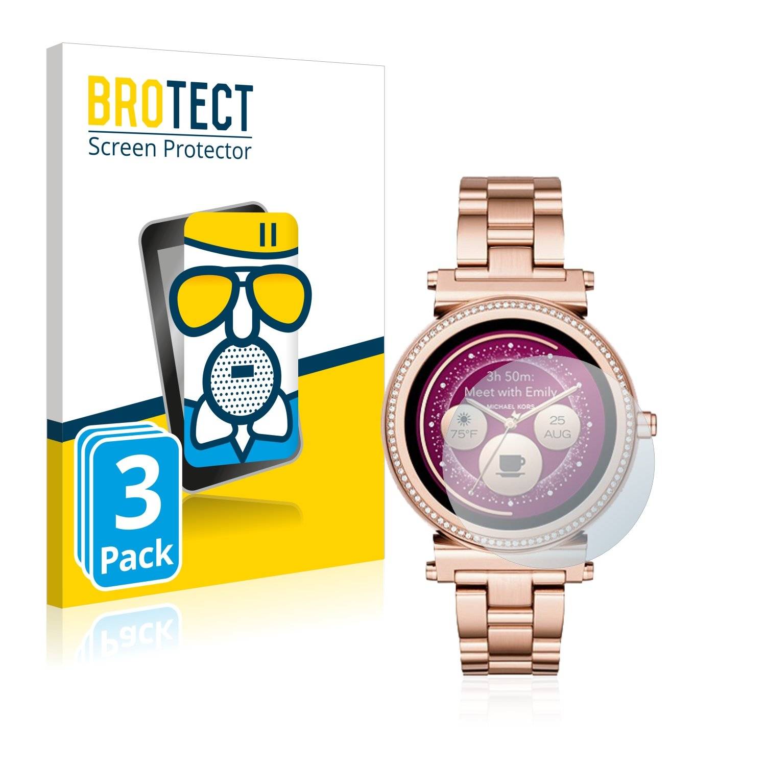 3 BROTECT AirGlass Matt Panzerglasfoli fü Michae Kor Acces Sofie