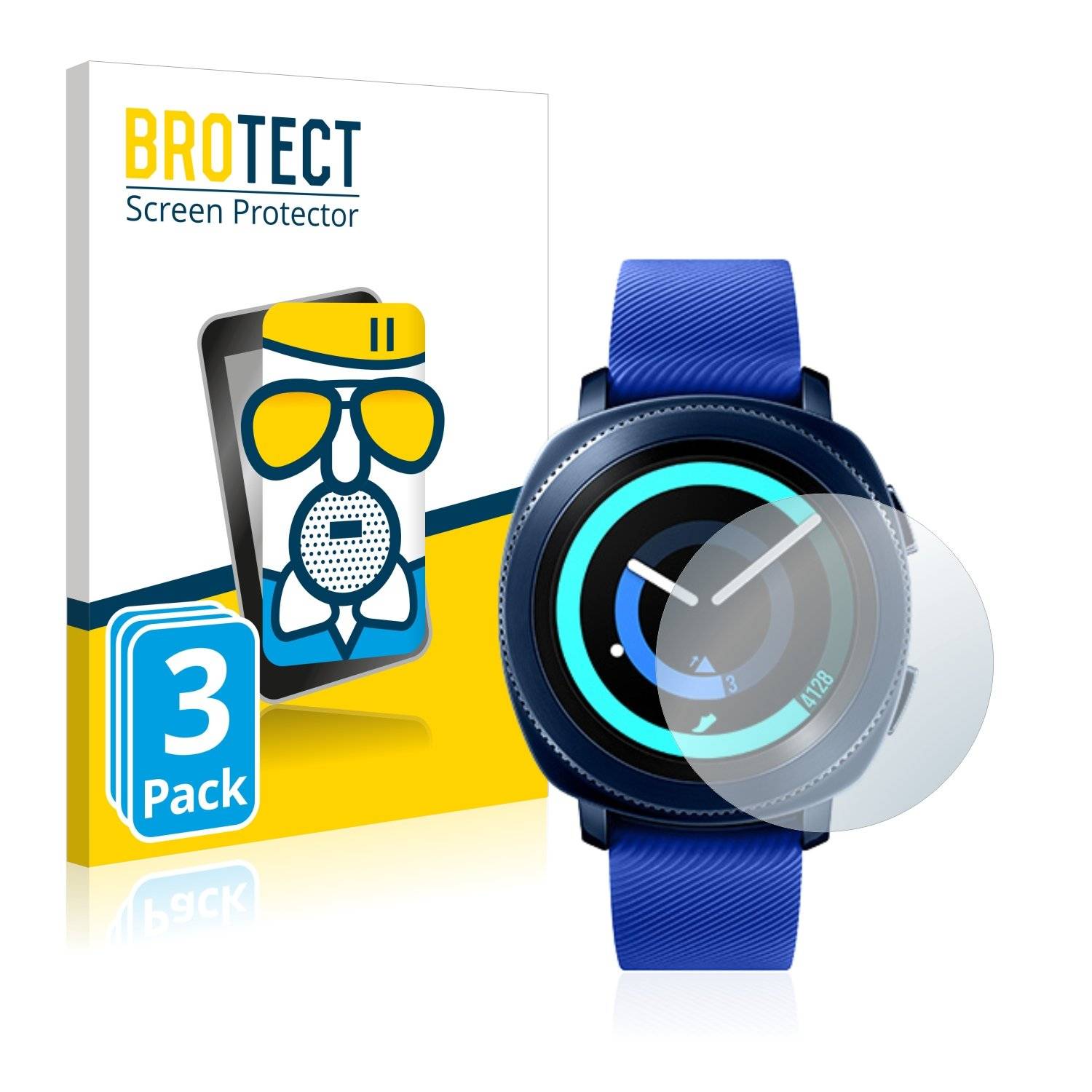 3 BROTECT AirGlass Matt Panzerglasfoli fü Samsun Gea Sport