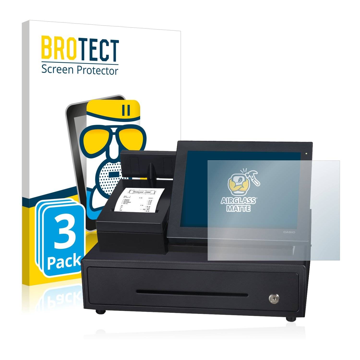 3 BROTECT AirGlass Matt Panzerglasfoli fü Casi V-R20 KC