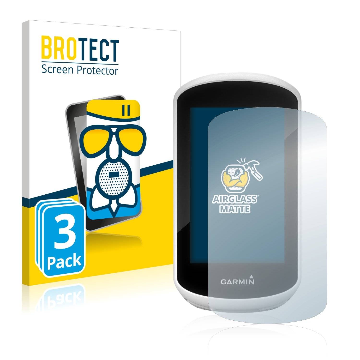 3 BROTECT AirGlass Matt Panzerglasfoli fü Garmi Edg Explor 2018