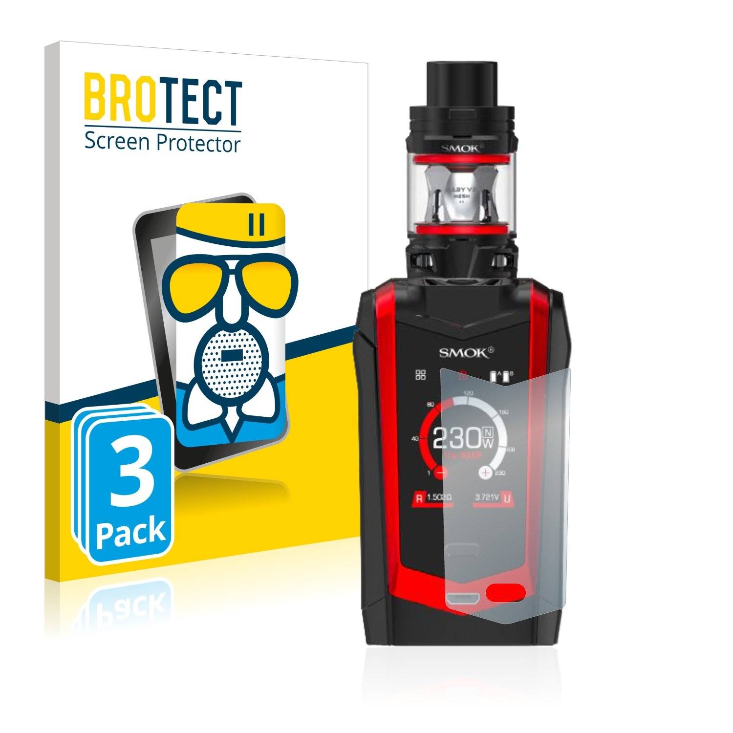 3 BROTECT AirGlass Matt Panzerglasfoli fü Smo Species