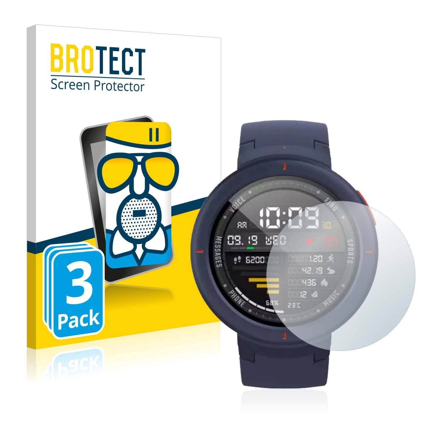 3 BROTECT AirGlass Matt Panzerglasfoli fü Huam Amazfi Verge