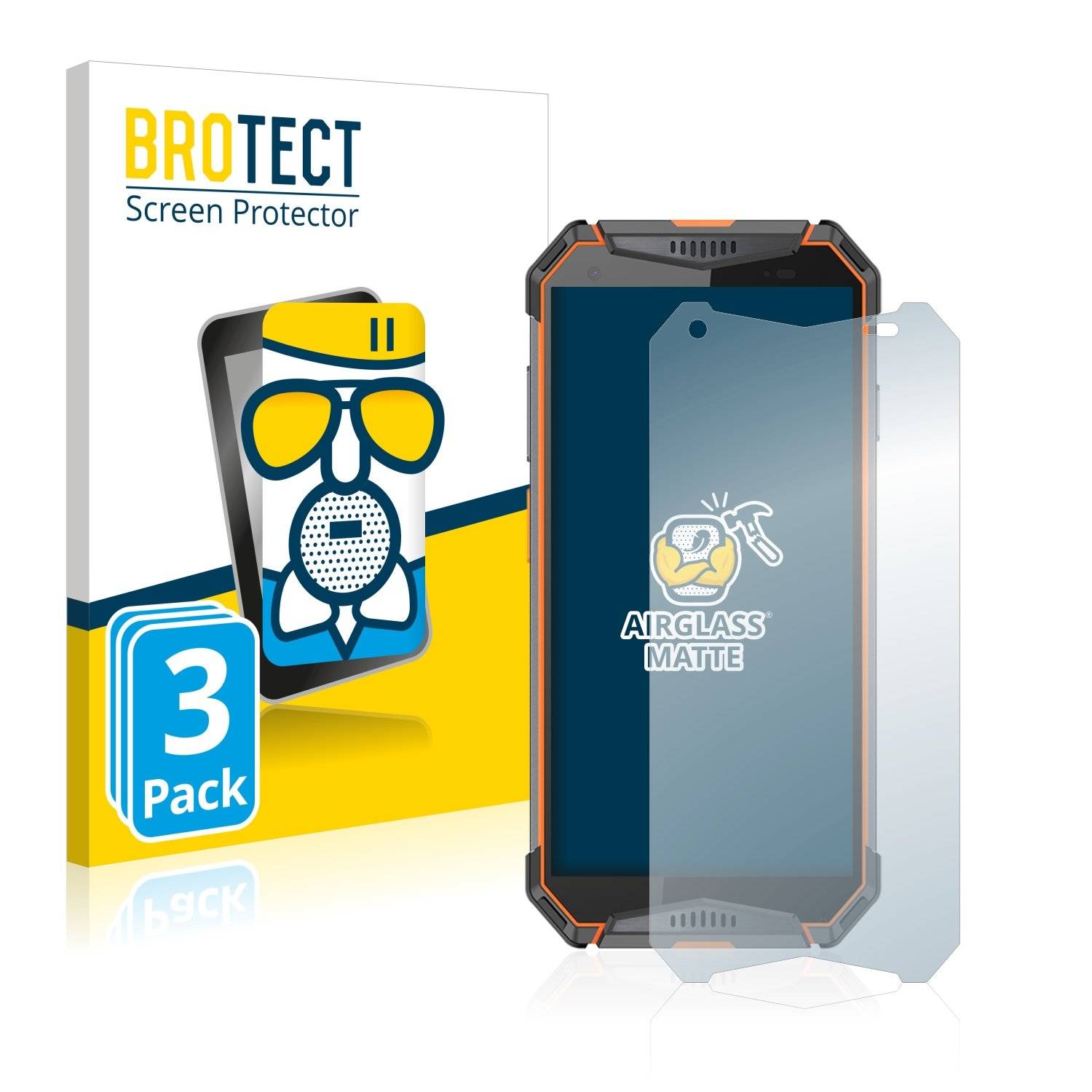 3 BROTECT AirGlass Matt Panzerglasfoli fü Ulefon Armo 3