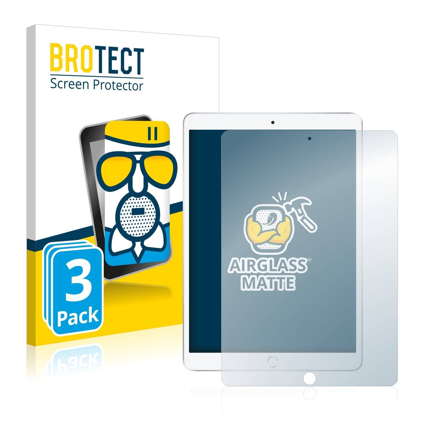 3 BROTECT AirGlass Matt Panzerglasfoli fü Appl iPa Ai 2019