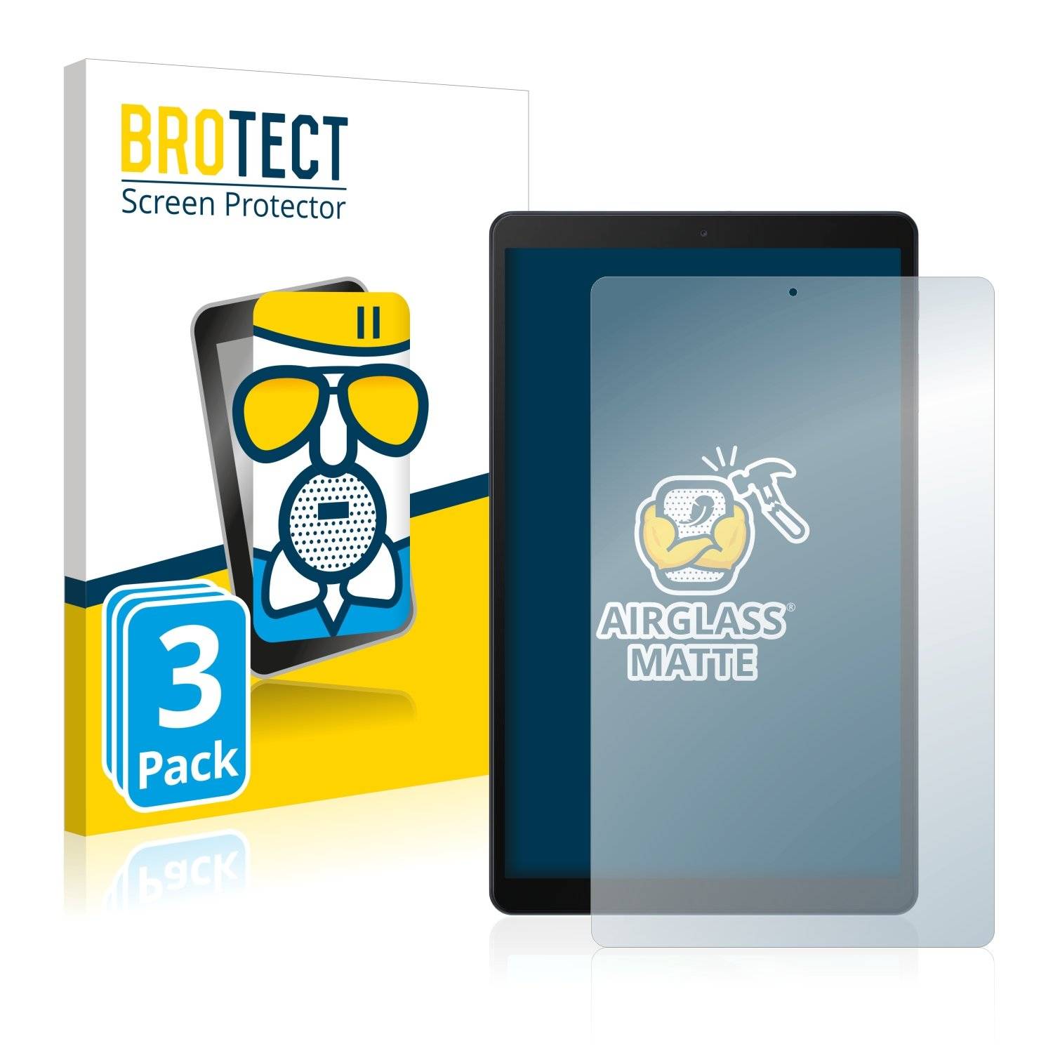 3 BROTECT AirGlass Matt Panzerglasfoli fü Samsun Galax Ta  10. 201 SM-T51 LTE