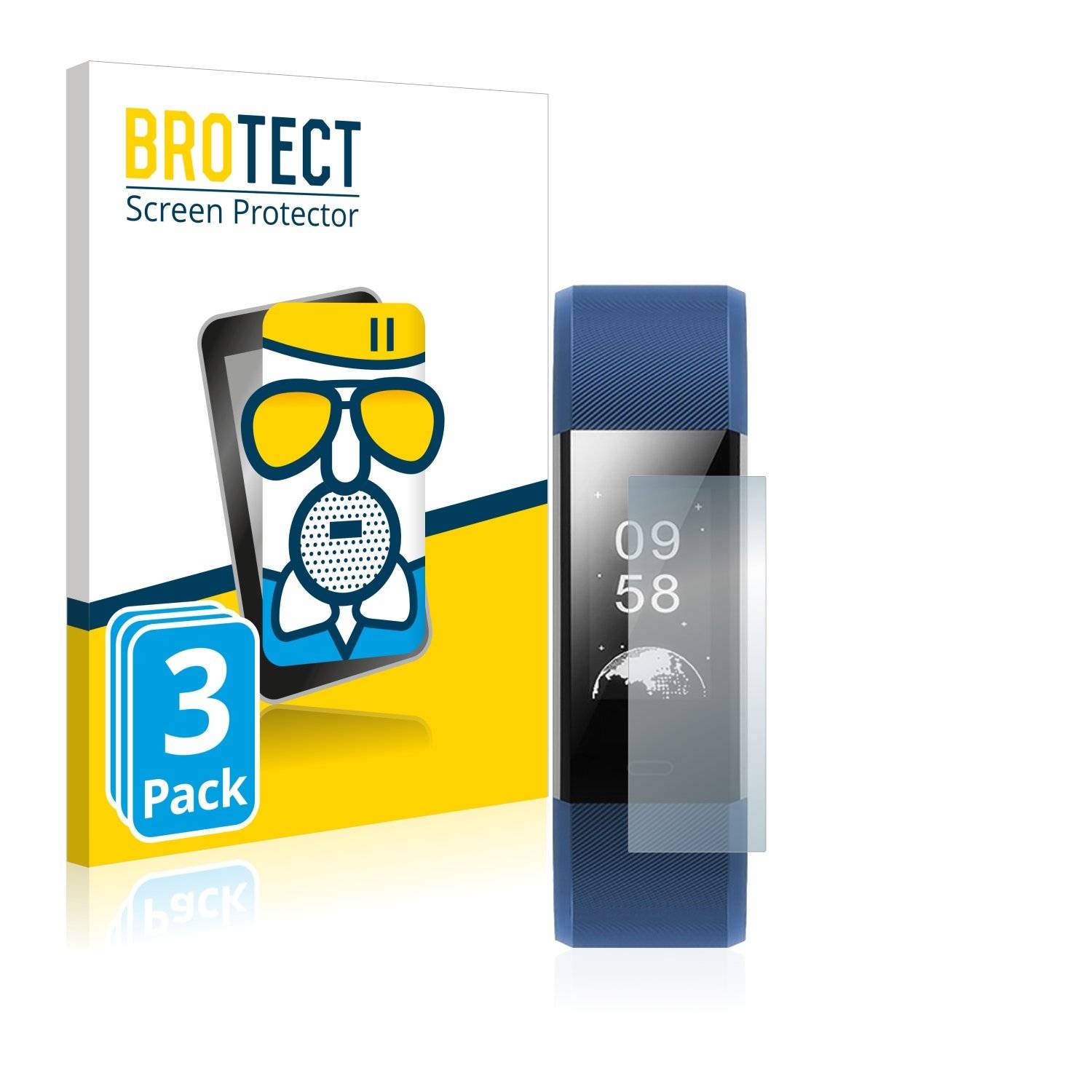 3 BROTECT AirGlass Matt Panzerglasfoli fü HolyHig Fitnes Tracke YG Plus