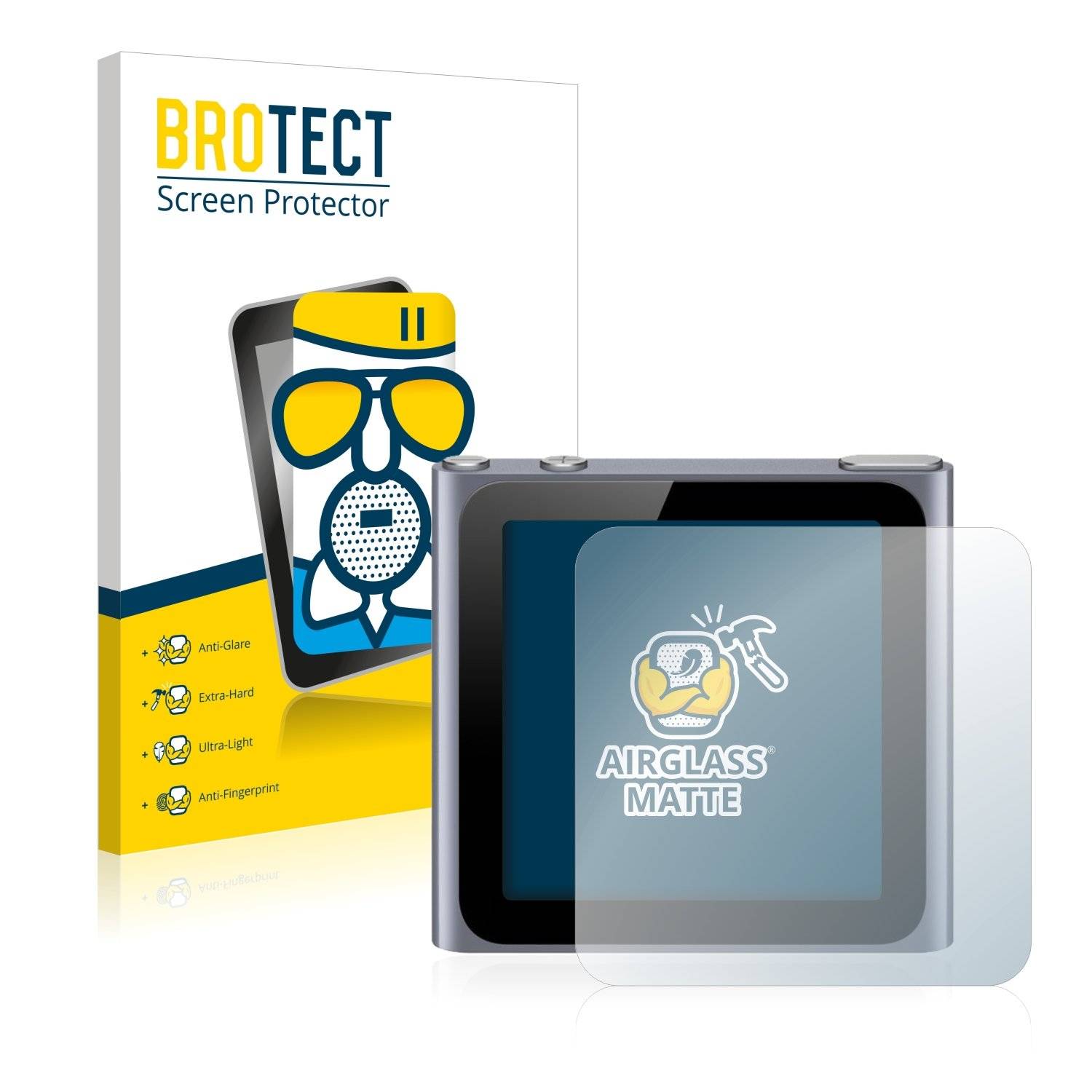 BROTECT AirGlass Matt Panzerglasfoli fü Appl iPo nan 201 (6 Generation)
