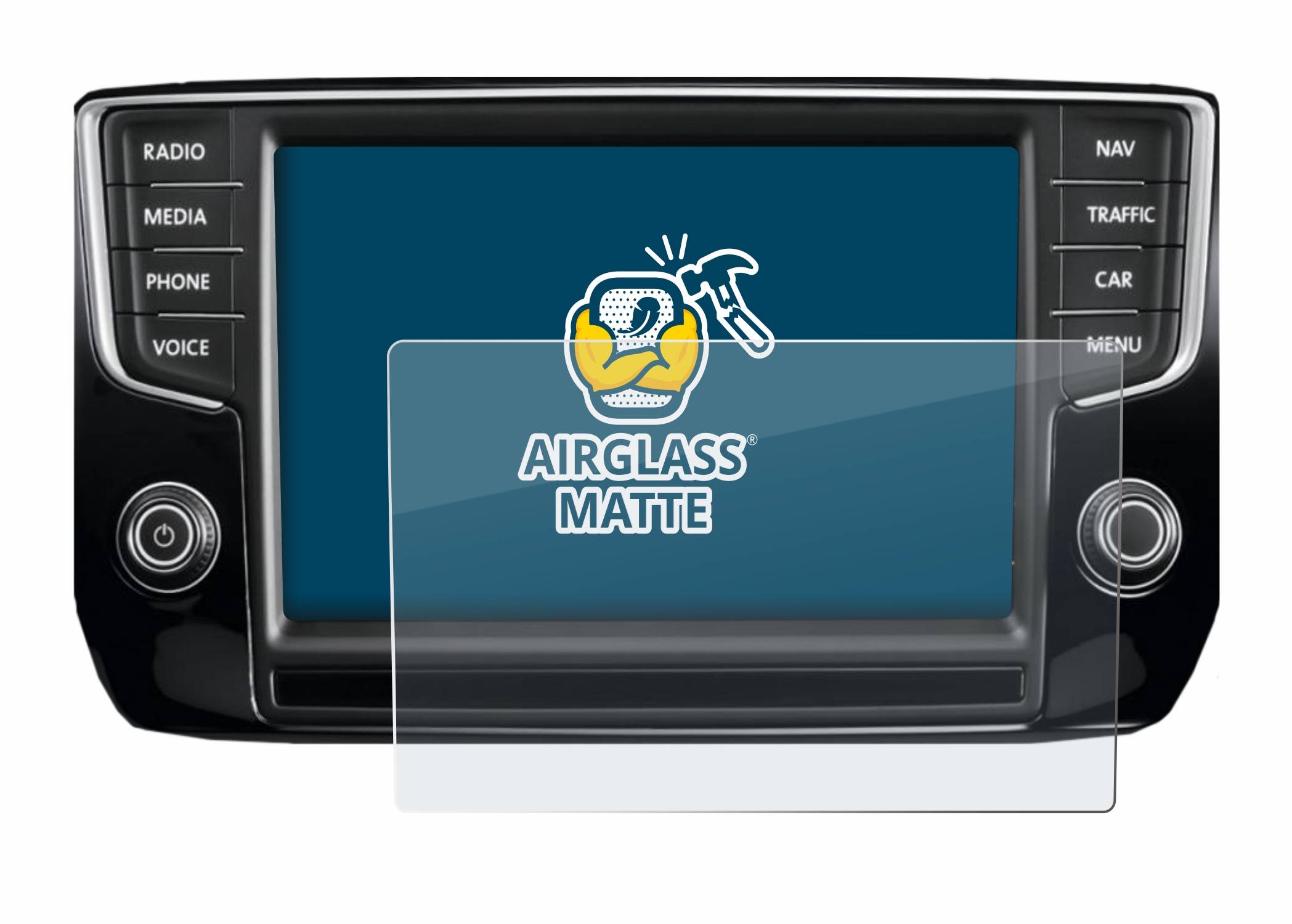 BROTECT AirGlass Matt Glas Panzer Folie für Volkswagen Passat 2015 Discover Pro 8 2014