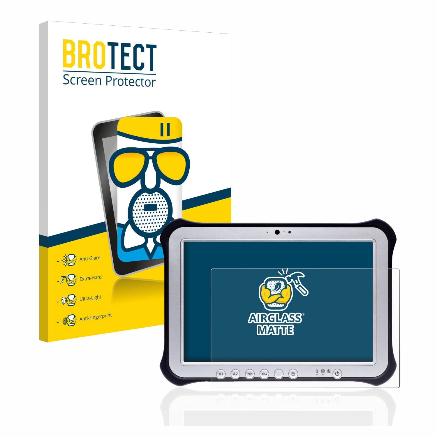 BROTECT AirGlass Matt Glas Panzer Folie für Panasonic Toughpad FZ-G1