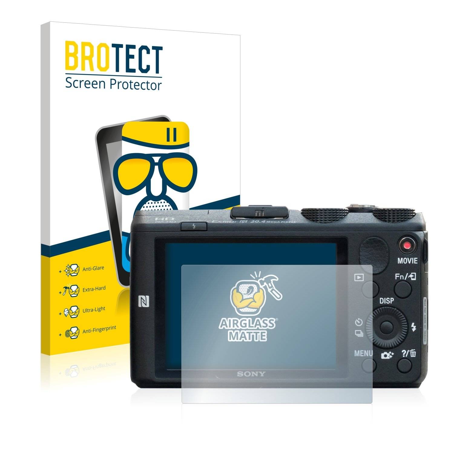 BROTECT AirGlass Matt Panzerglasfoli fü Son Cyber-Sho DSC-HX60