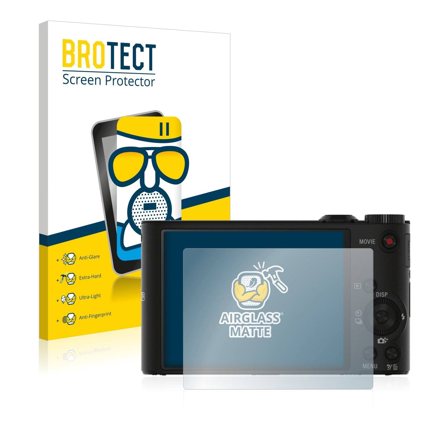 BROTECT AirGlass Matt Panzerglasfoli fü Son Cyber-Sho DSC-WX350