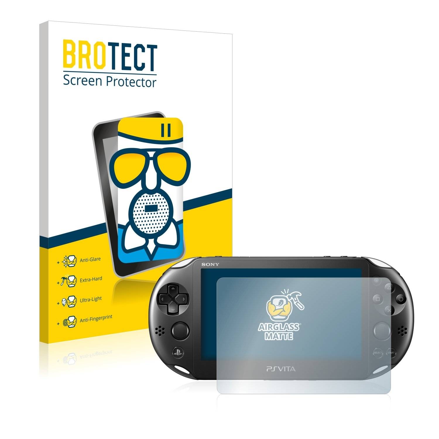 BROTECT AirGlass Matt Panzerglasfoli fü Son PCH-2000-Seri PlayStatio P Vit Sli Touchpad