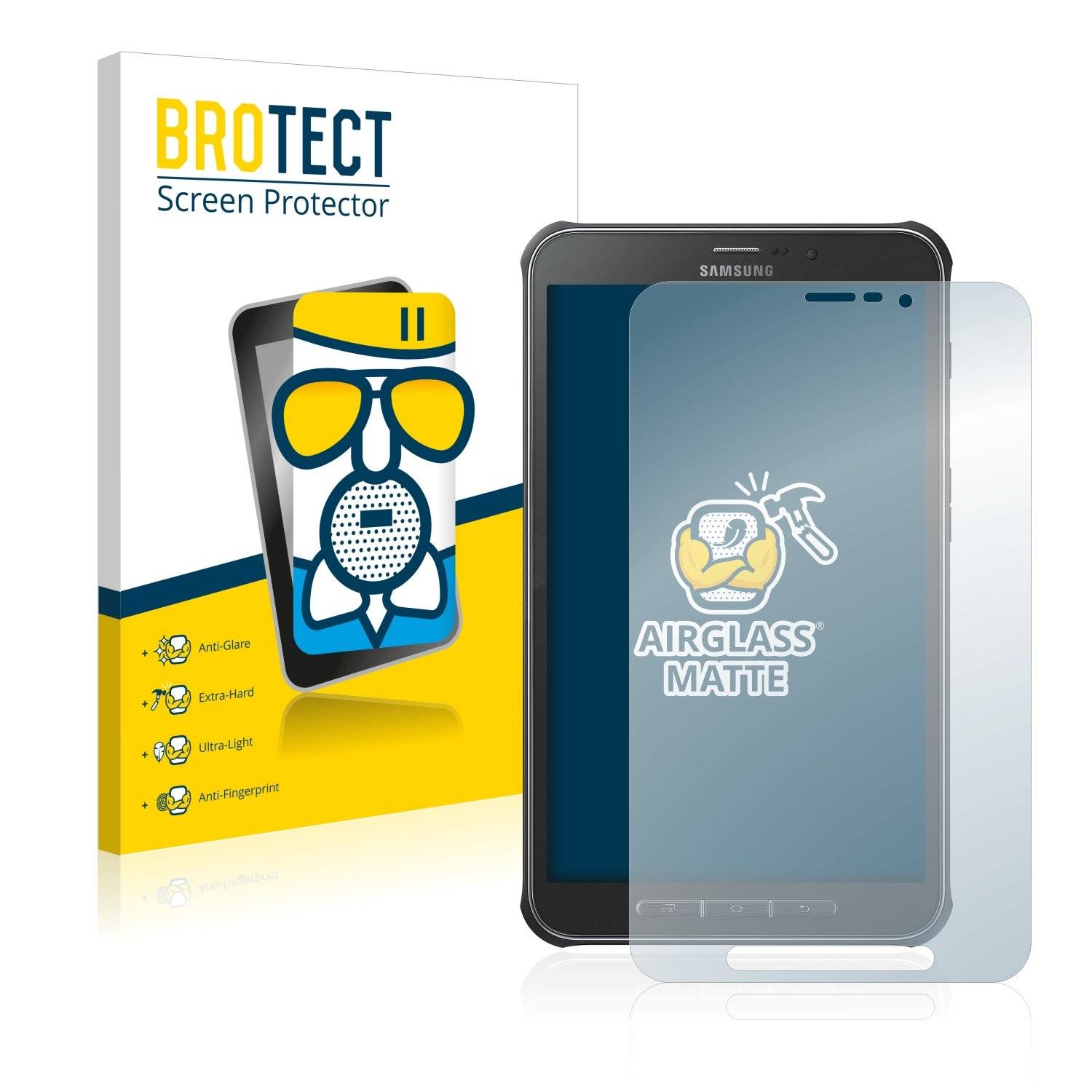 BROTECT AirGlass Matt Panzerglasfoli fü Samsun Galax Ta Activ SM-T365