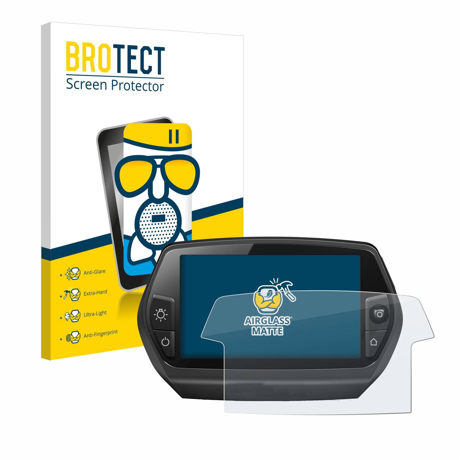 BROTECT AirGlass Matt Glas Panzer Folie für Bosch Nyon 2014