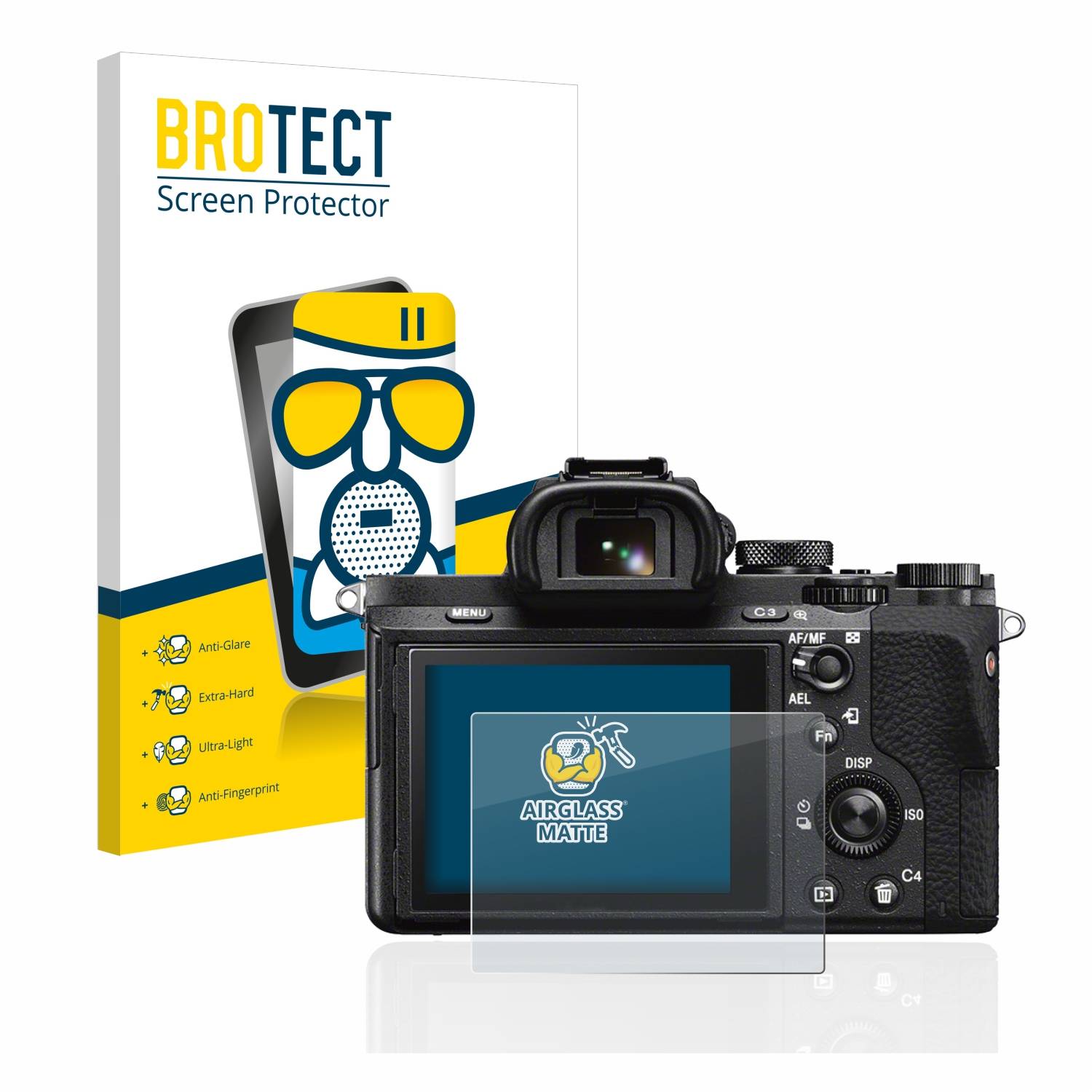 BROTECT AirGlass Matt Glas Panzer Folie für Sony Alpha 7 II (ILCE-7M2)