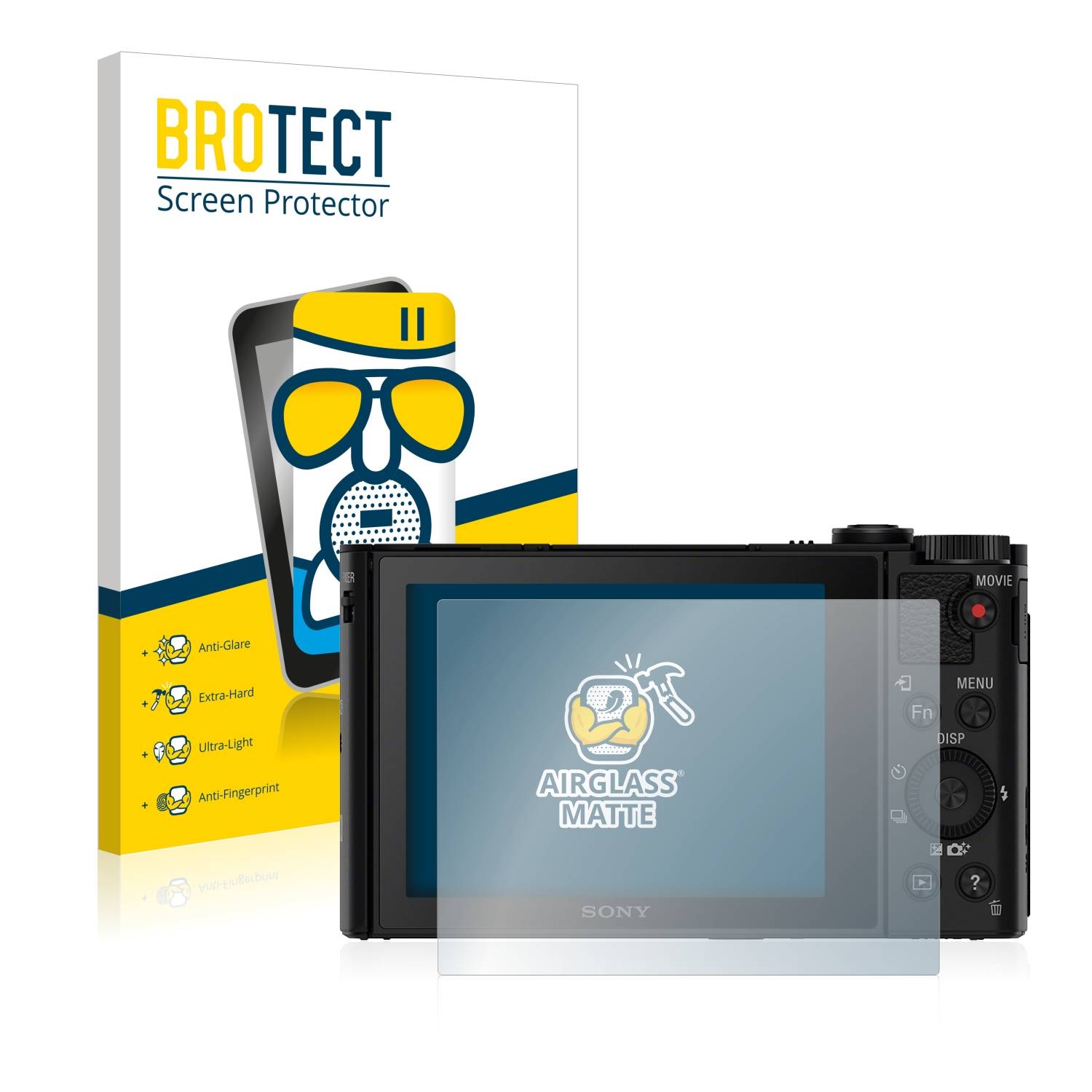 BROTECT AirGlass Matt Glas Panzer Folie für Sony Cyber-Shot DSC-HX90V