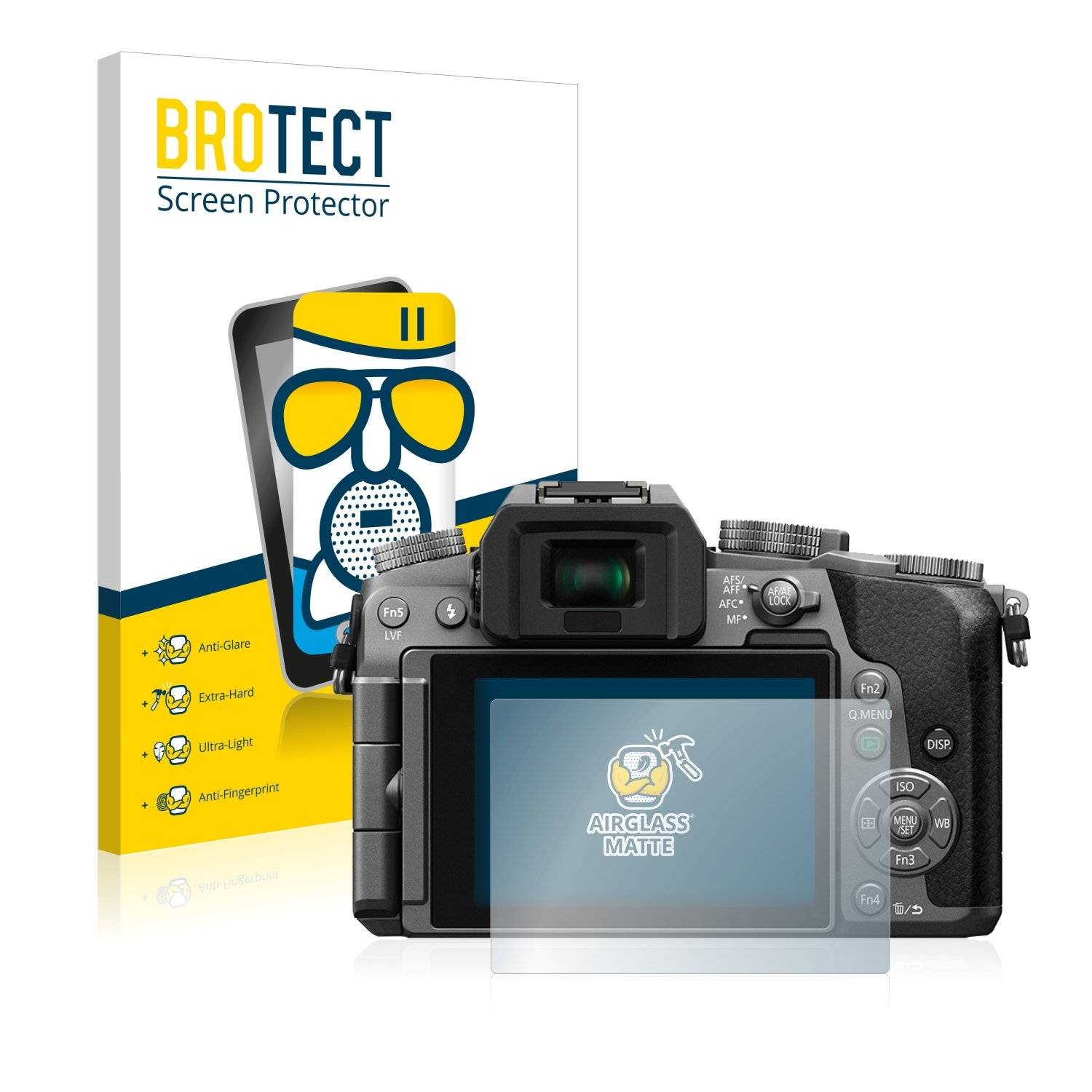 BROTECT AirGlass Matt Panzerglasfoli fü Panasoni Lumi DMC-G7