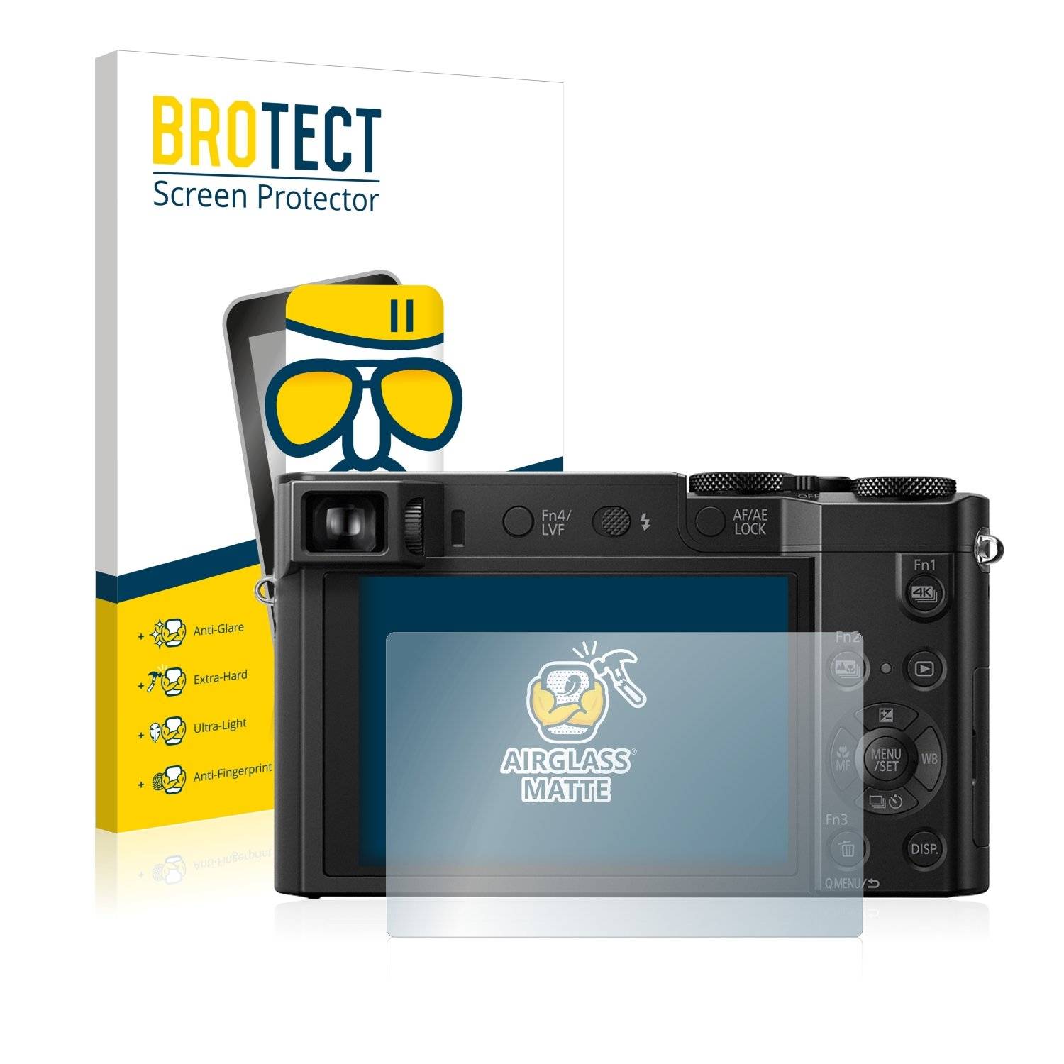 BROTECT AirGlass Matt Panzerglasfoli fü Panasoni Lumi DMC-TZ101