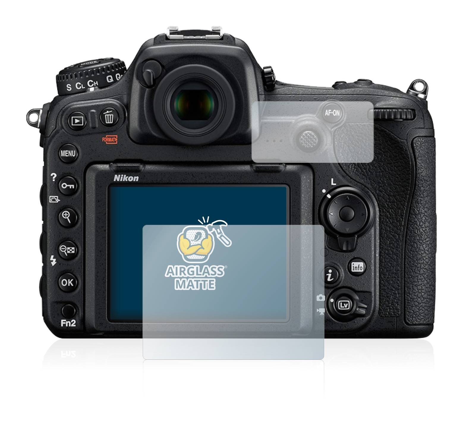 BROTECT AirGlass Matt Glas Panzer Folie für Nikon D500