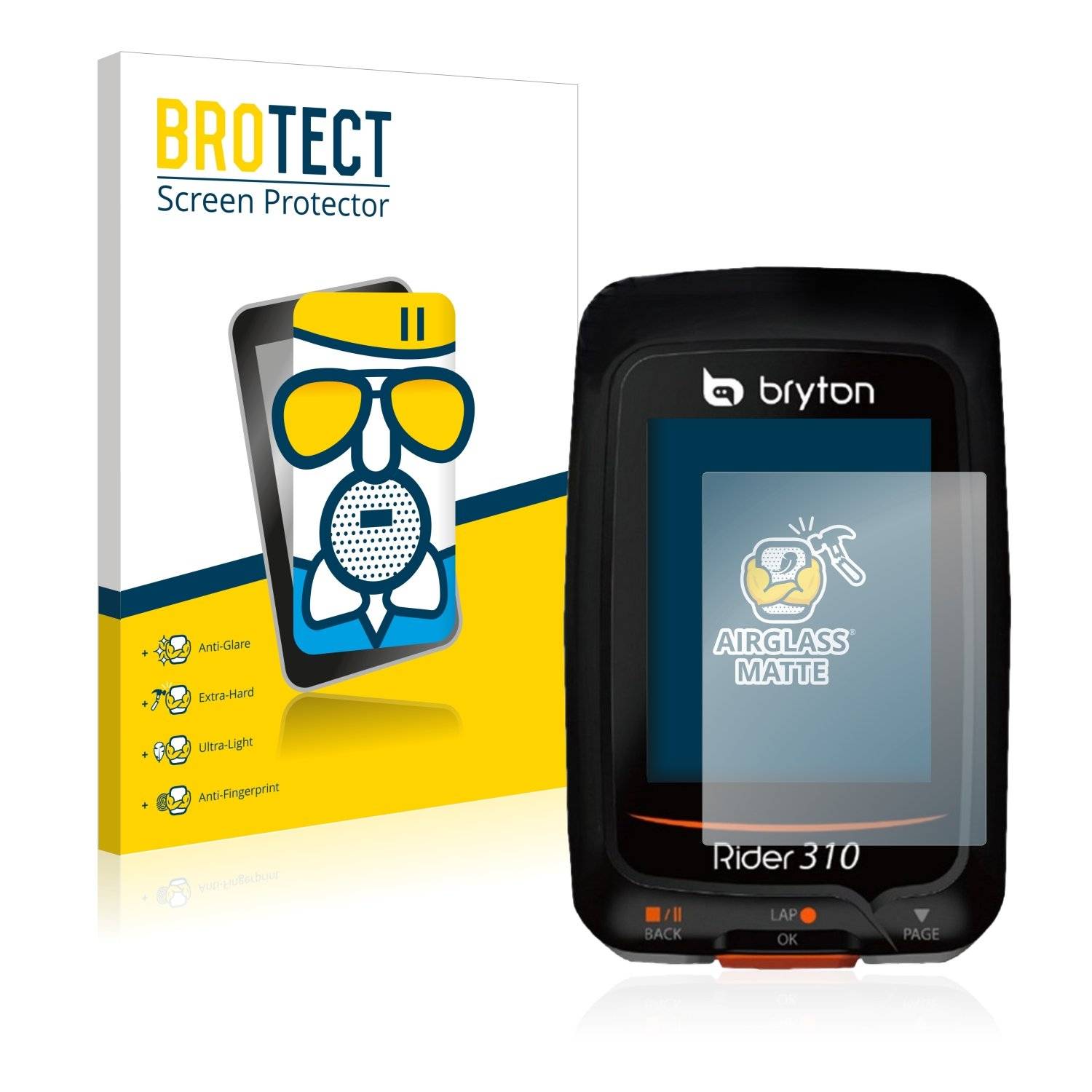 BROTECT AirGlass Matt Panzerglasfoli fü Bryto Ride 310