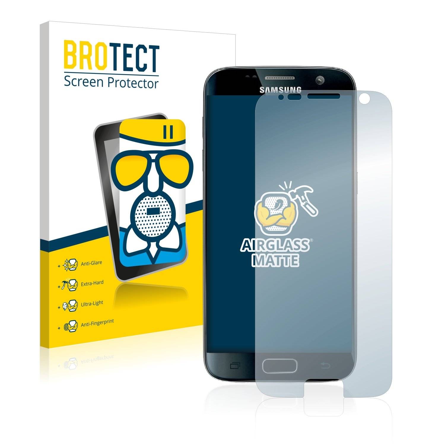 BROTECT AirGlass Matt Panzerglasfoli fü Samsun Galax S Exynos
