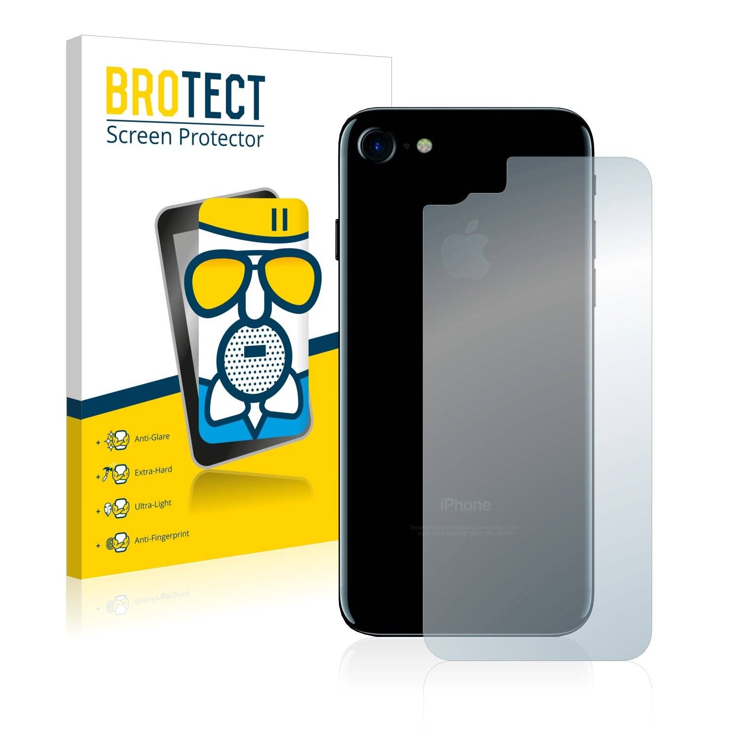 BROTECT AirGlass Matt Panzerglasfoli fü Appl iPhon  Rückseit (gesamt Fläche)