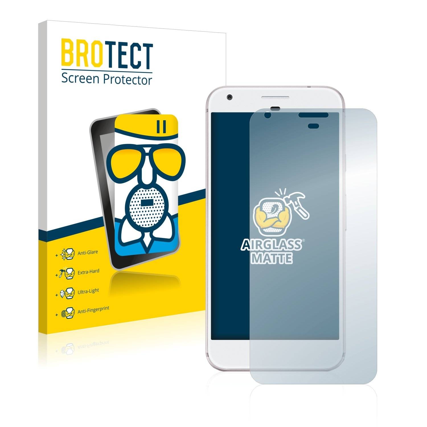 BROTECT AirGlass Matt Panzerglasfoli fü Googl Pixe XL