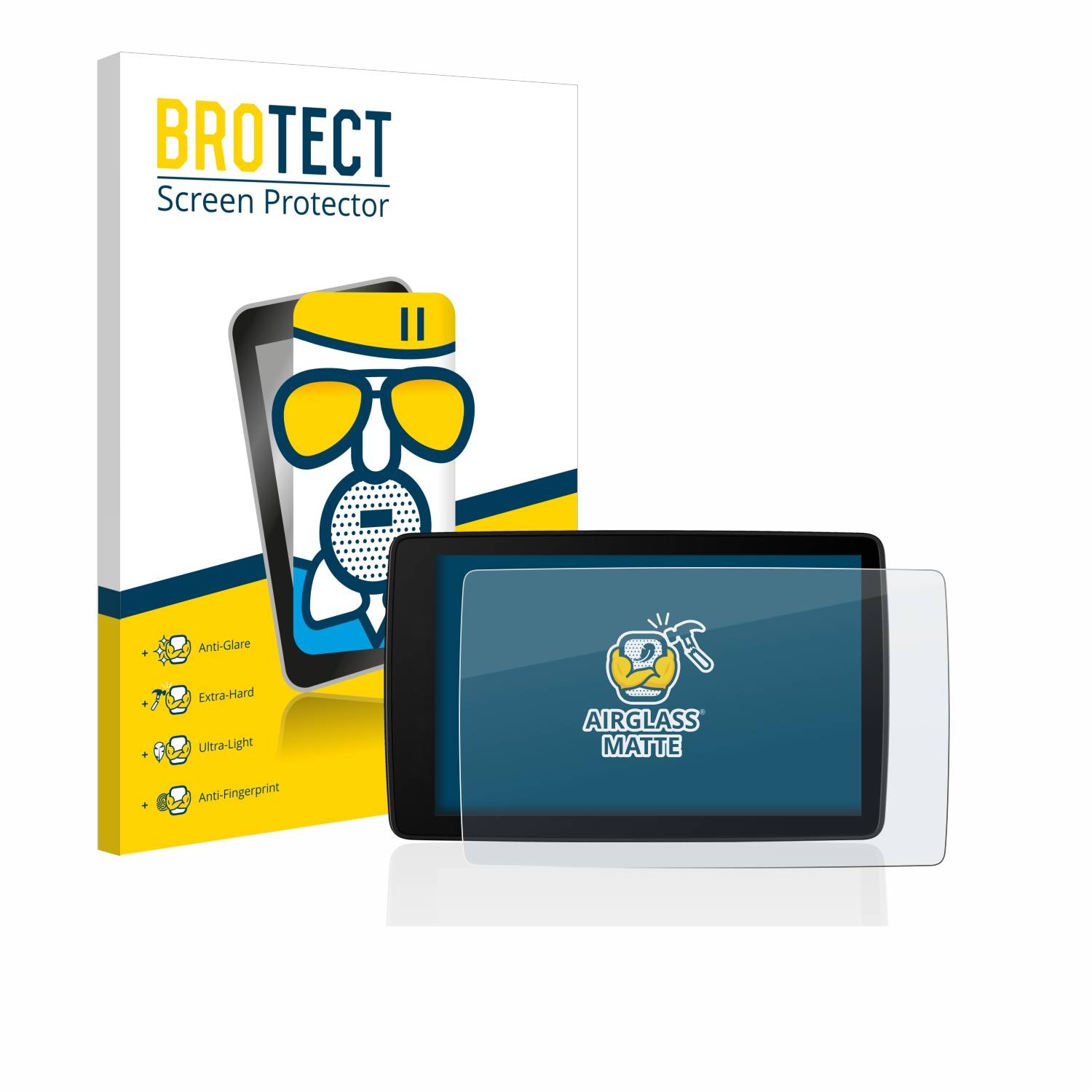 BROTECT AirGlass Matt Glas Panzer Folie für BMW Motorrad Navigator VI