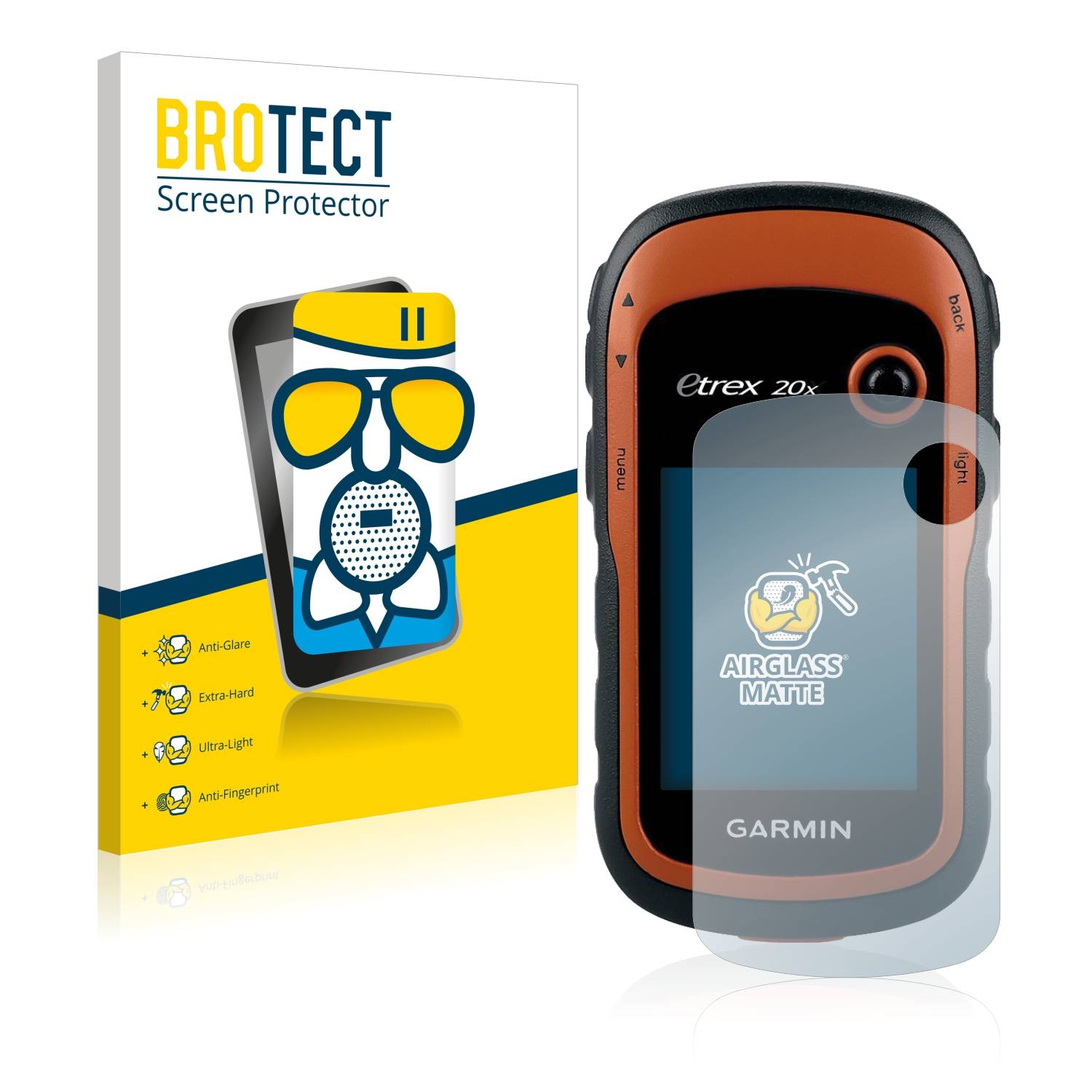 BROTECT AirGlass Matt Glas Panzer Folie für Garmin eTrex 20x