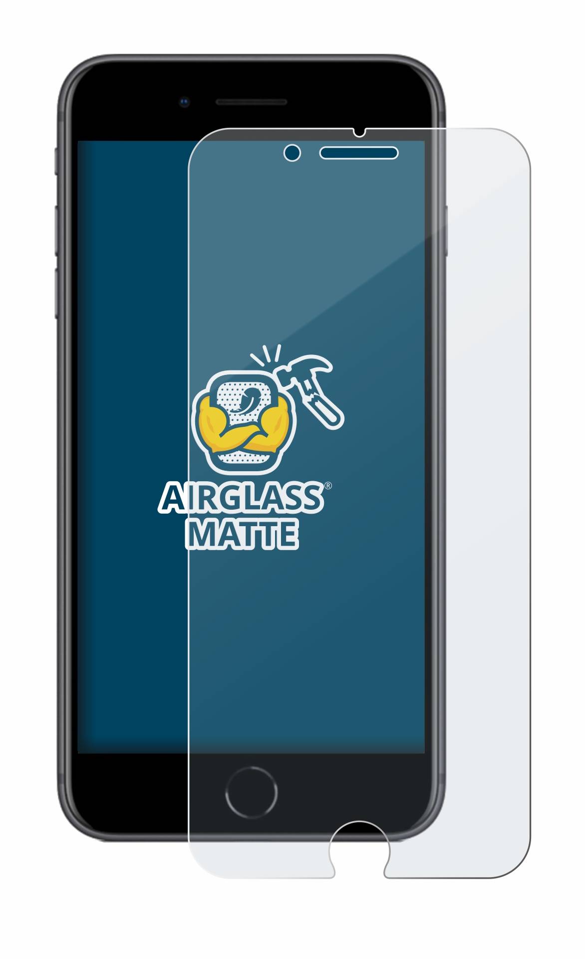 BROTECT AirGlass Matt Glas Panzer Folie für Apple iPhone 8 Plus