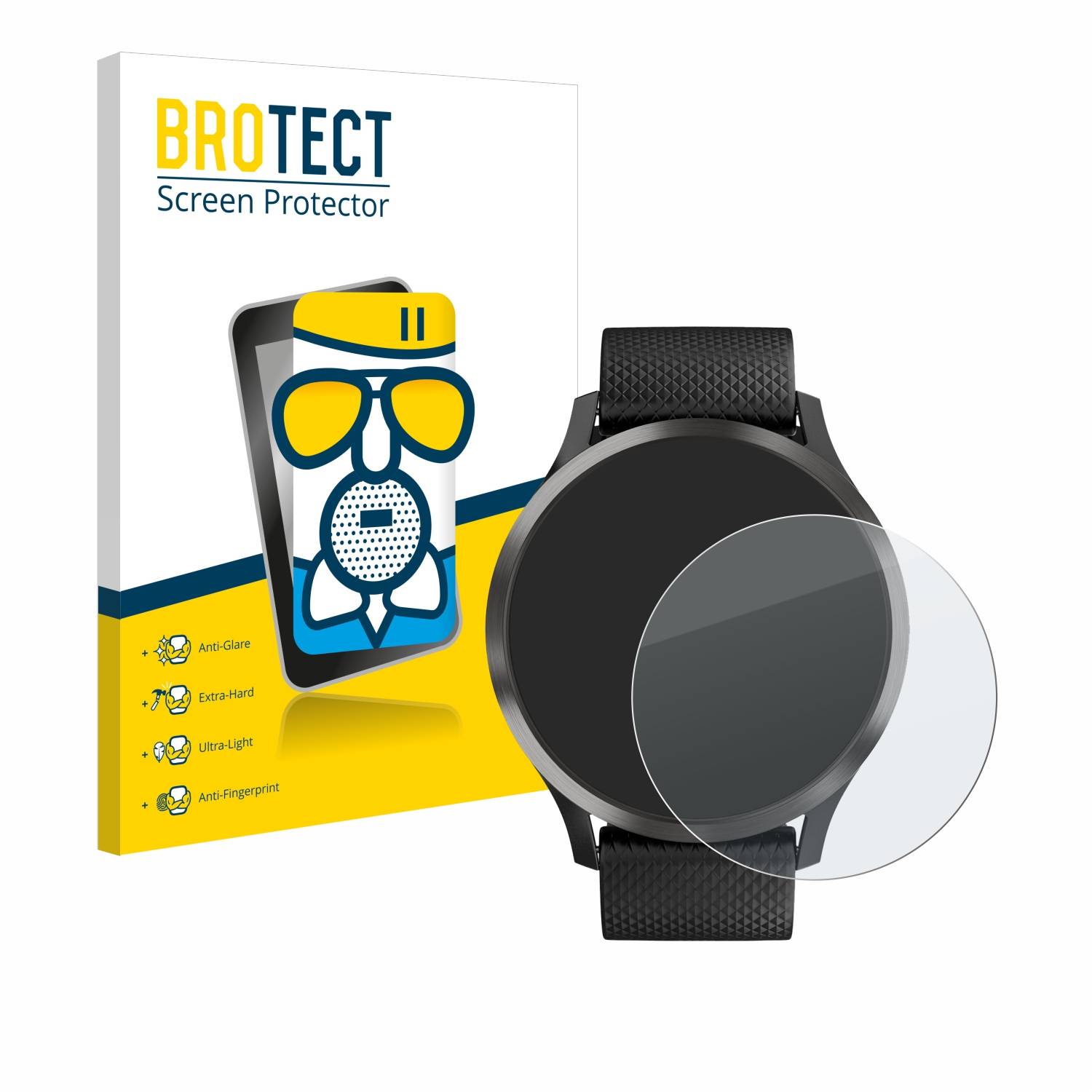BROTECT AirGlass Matt Glas Panzer Folie für Garmin vivomove HR