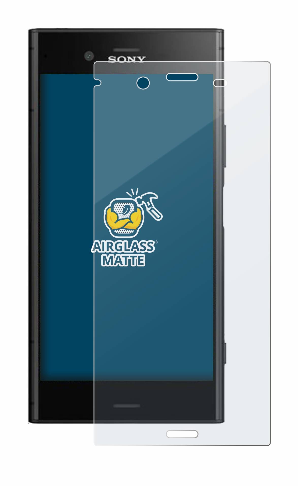BROTECT AirGlass Matt Glas Panzer Folie für Sony Xperia XZ1