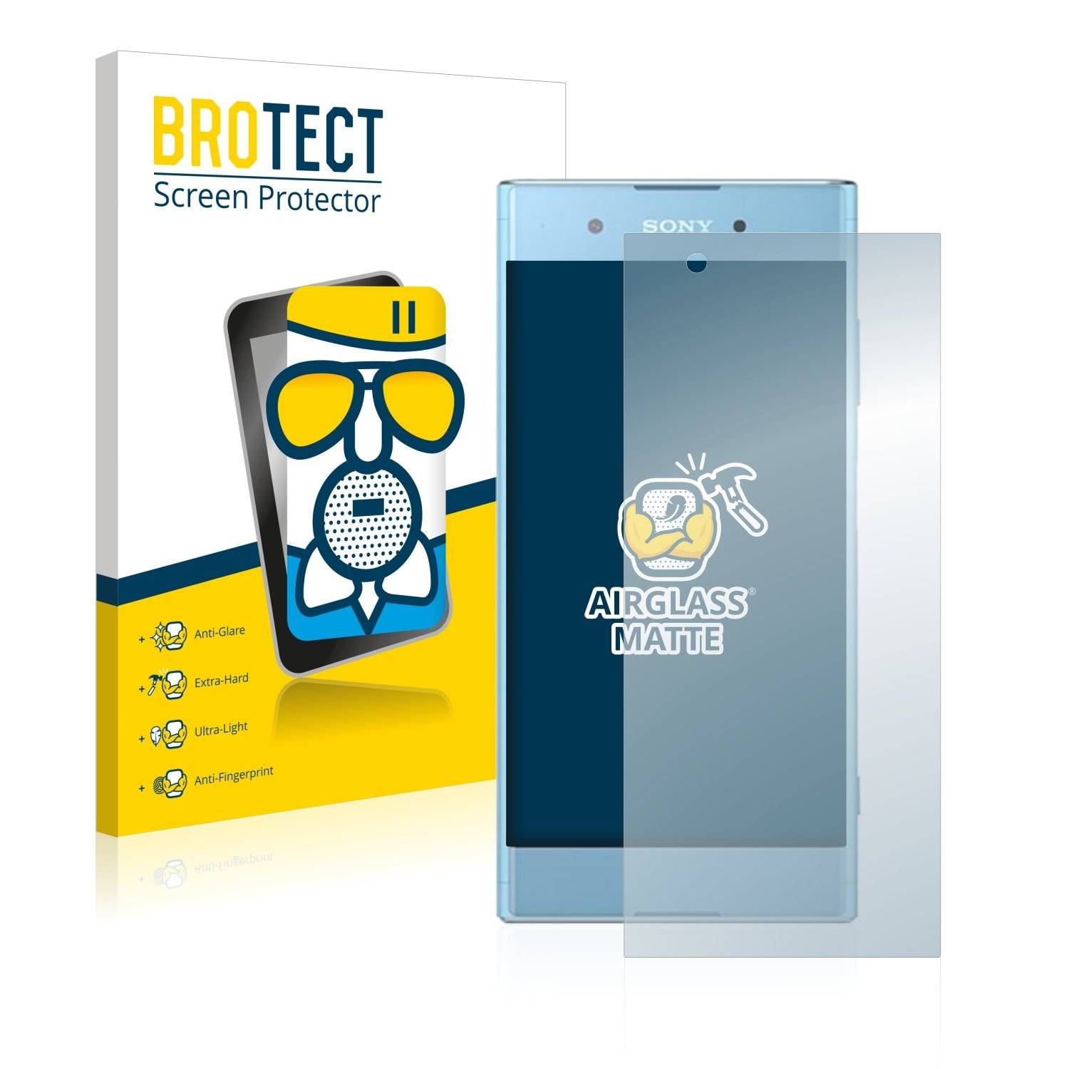 BROTECT AirGlass Matt Panzerglasfoli fü Son Xperi XA Plus