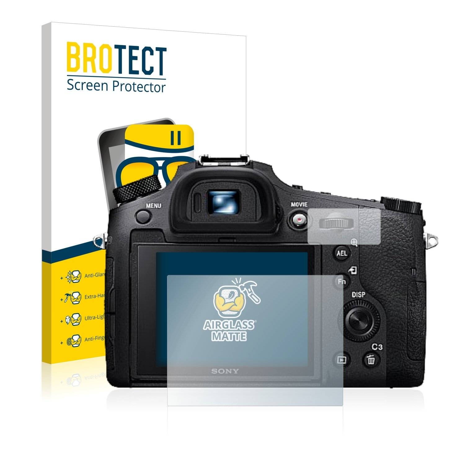 BROTECT AirGlass Matt Panzerglasfoli fü Son Cyber-Sho DSC-RX1 IV