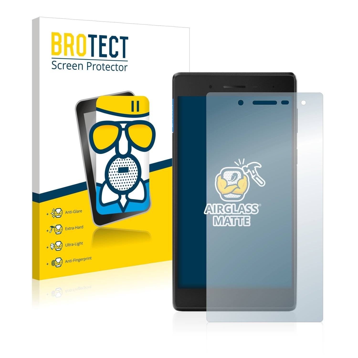 BROTECT AirGlass Matt Panzerglasfoli fü Lenov Ta  Essential