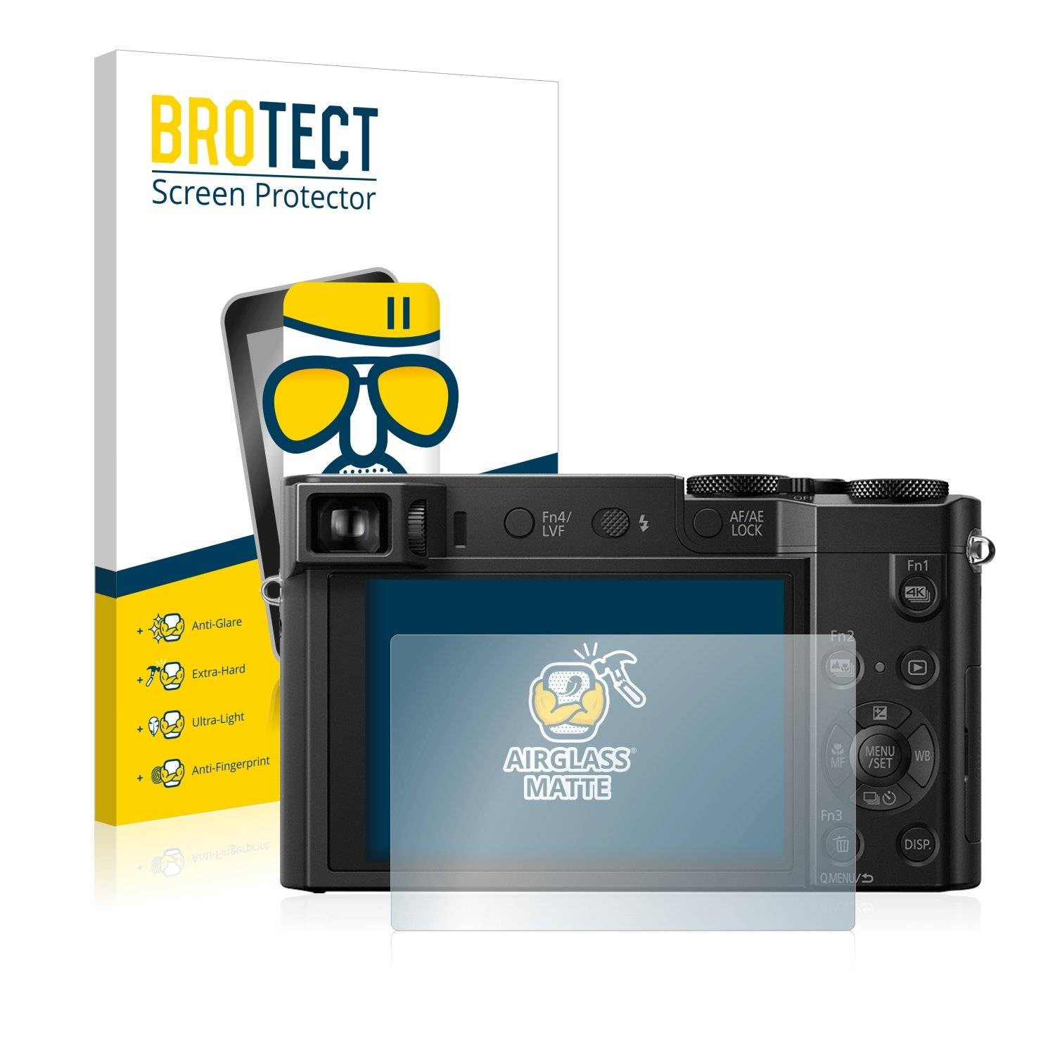 BROTECT AirGlass Matt Panzerglasfoli fü Panasoni Lumi DMC-TZ100