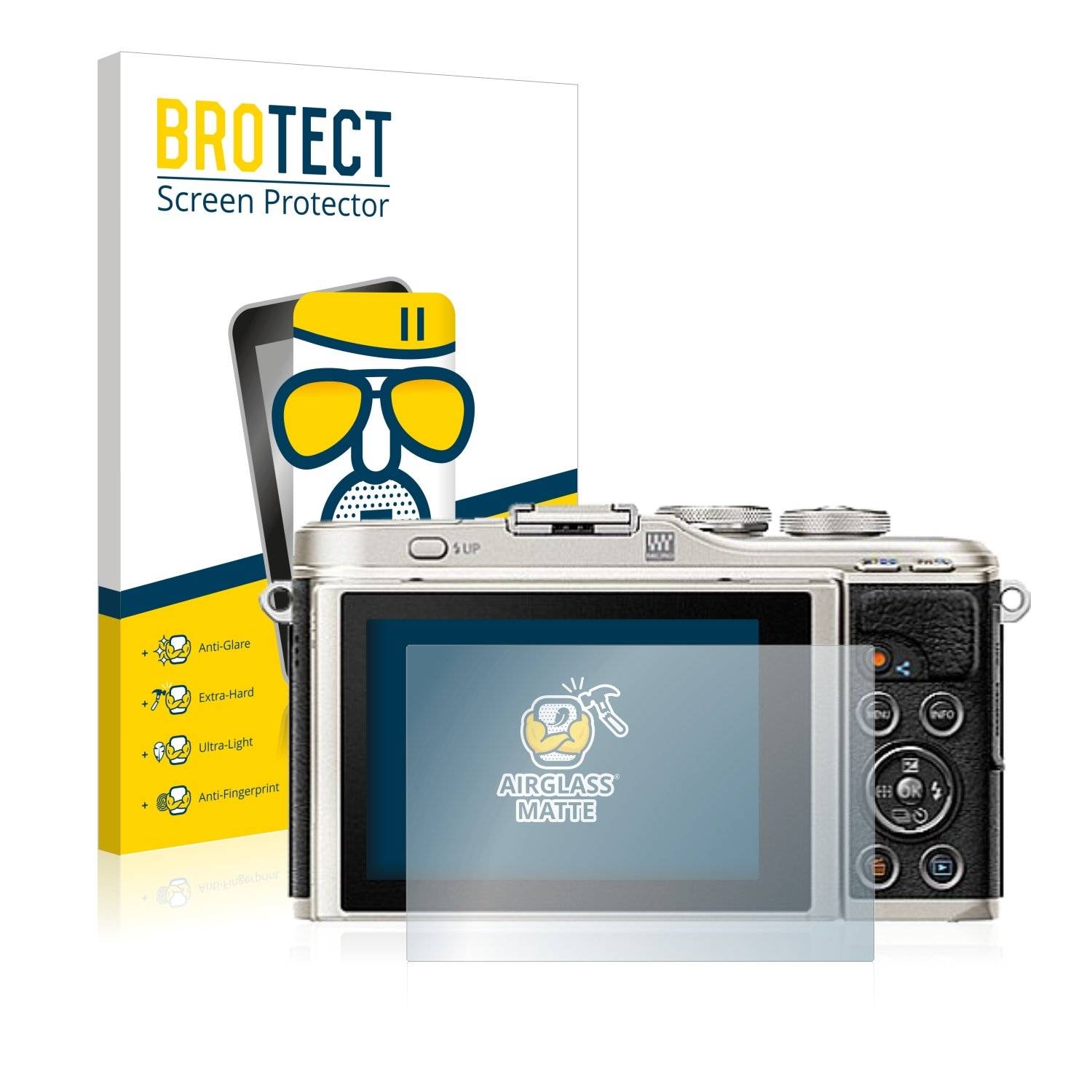 BROTECT AirGlass Matt Panzerglasfoli fü Olympu PE E-PL9