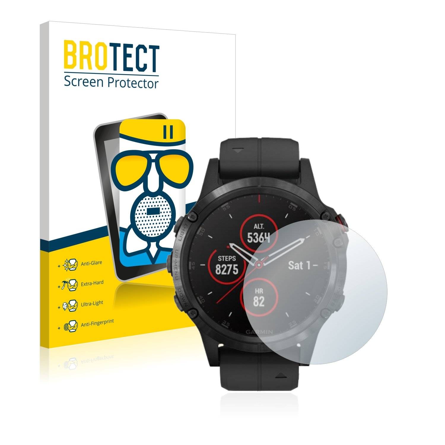 BROTECT AirGlass Matt Panzerglasfoli fü Garmi feni  Plu (4 mm)