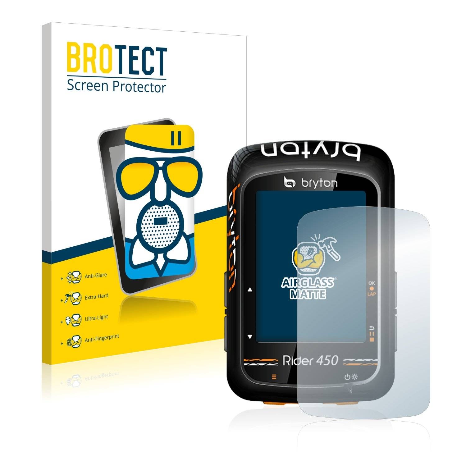 BROTECT AirGlass Matt Panzerglasfoli fü Bryto Ride 450